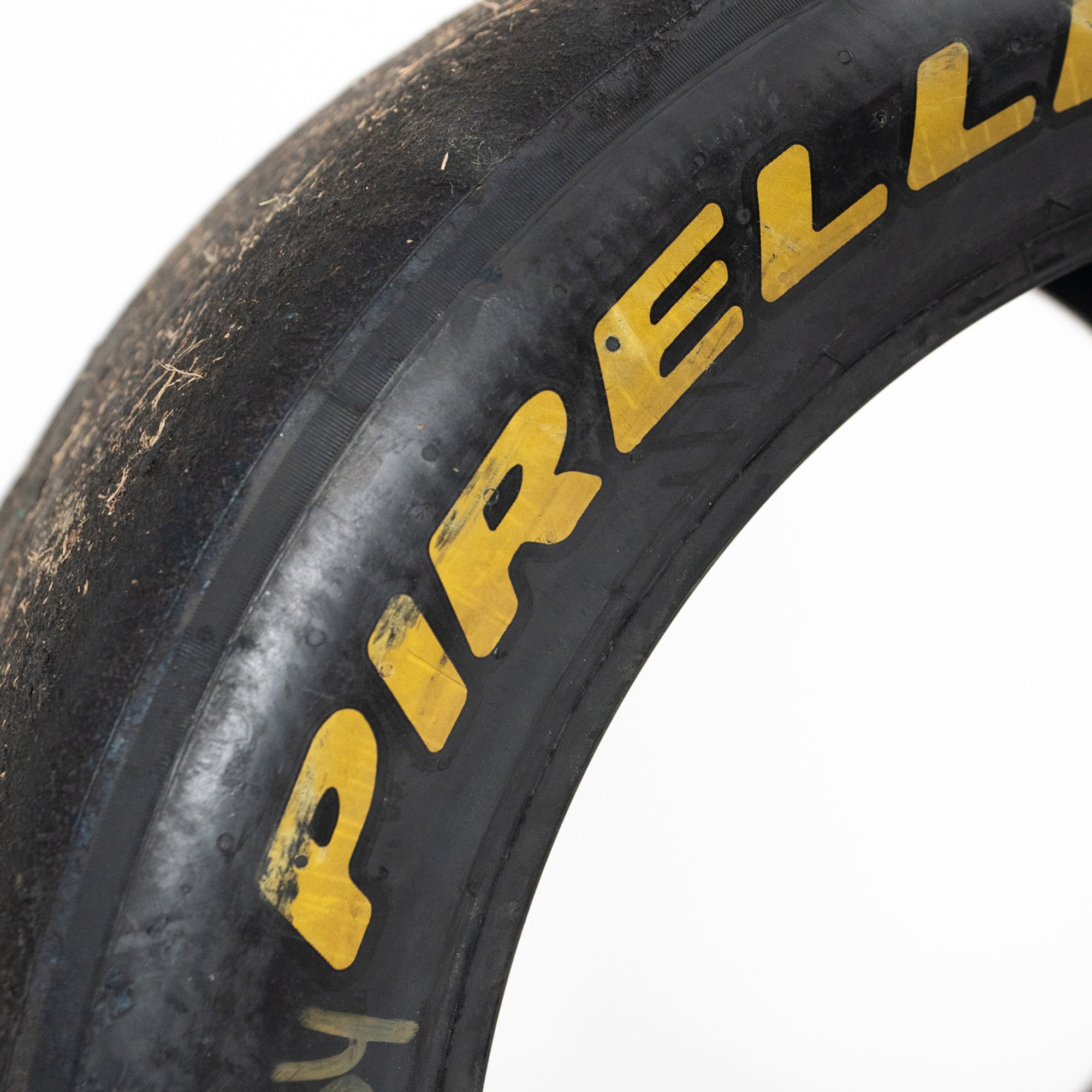 LOT 105 – Valentino Rossi 2024 Signed & Used Fanatec GT World Challenge Europe Race 1 Pirelli Rear Tyre