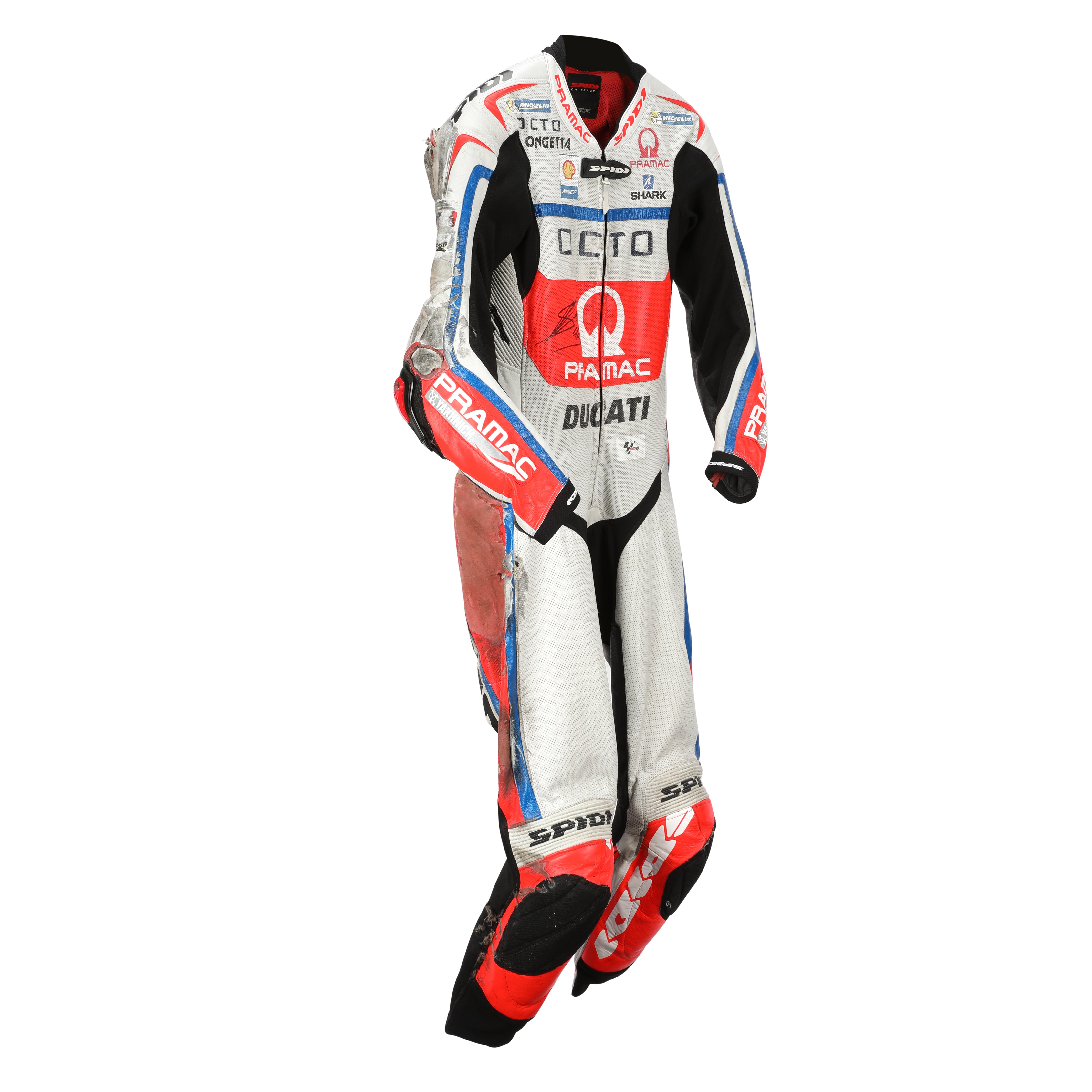 LOT 124 - Scott Redding Signed Race-Used Leathers - 2016