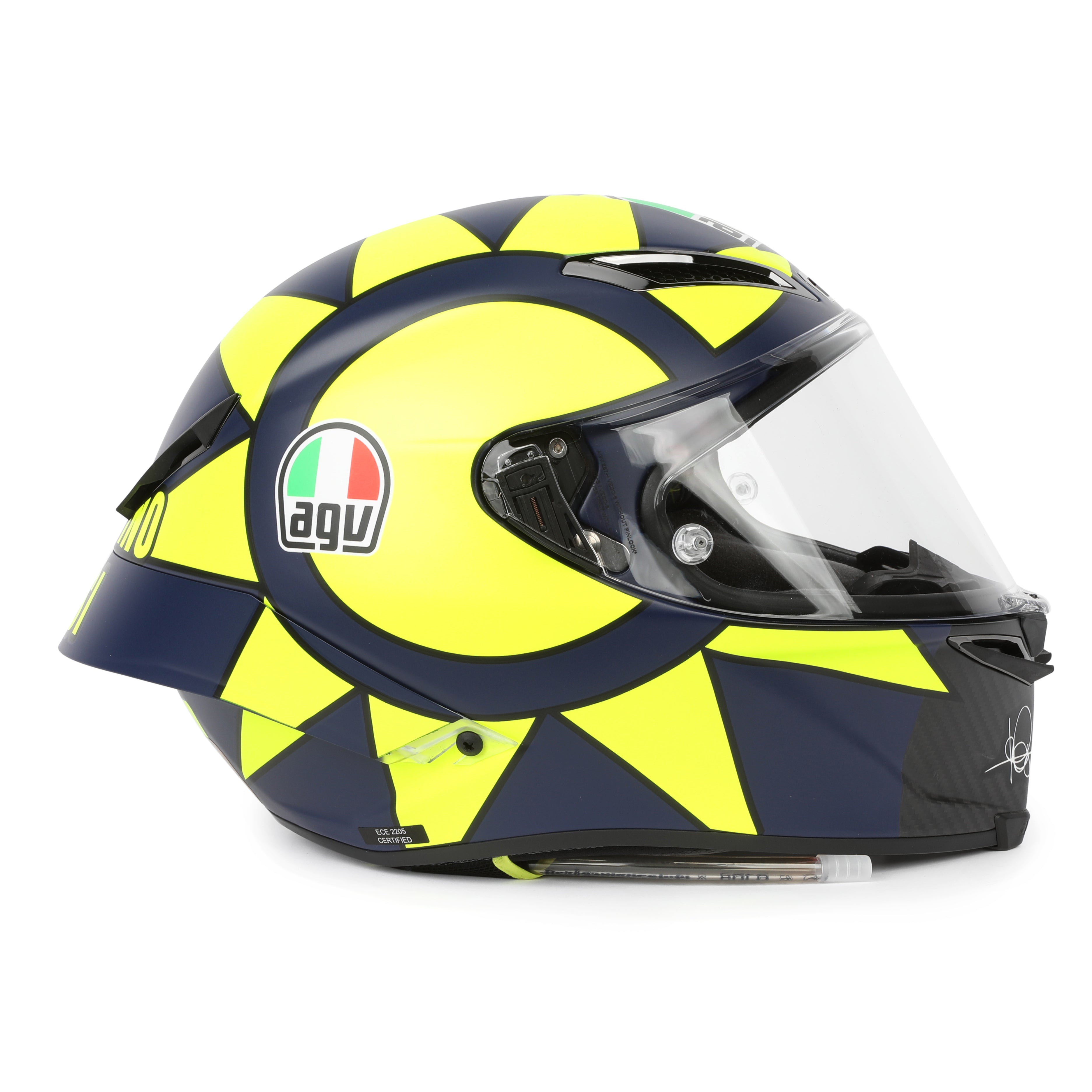 LOT 019 - Valentino Rossi 2019 Signed Replica Soleluna AGV Pista GP Helmet