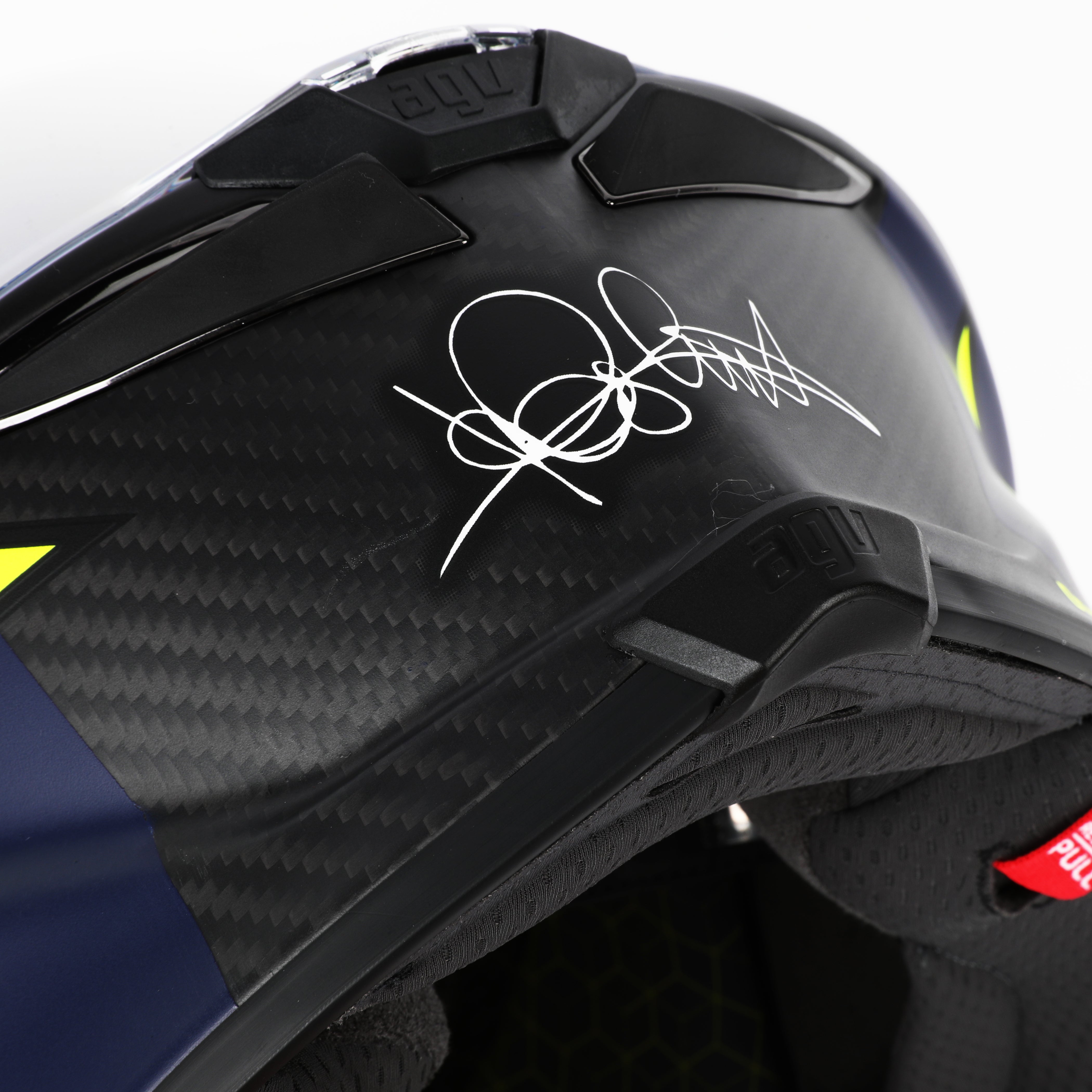 LOT 019 - Valentino Rossi 2019 Signed Replica Soleluna AGV Pista GP Helmet