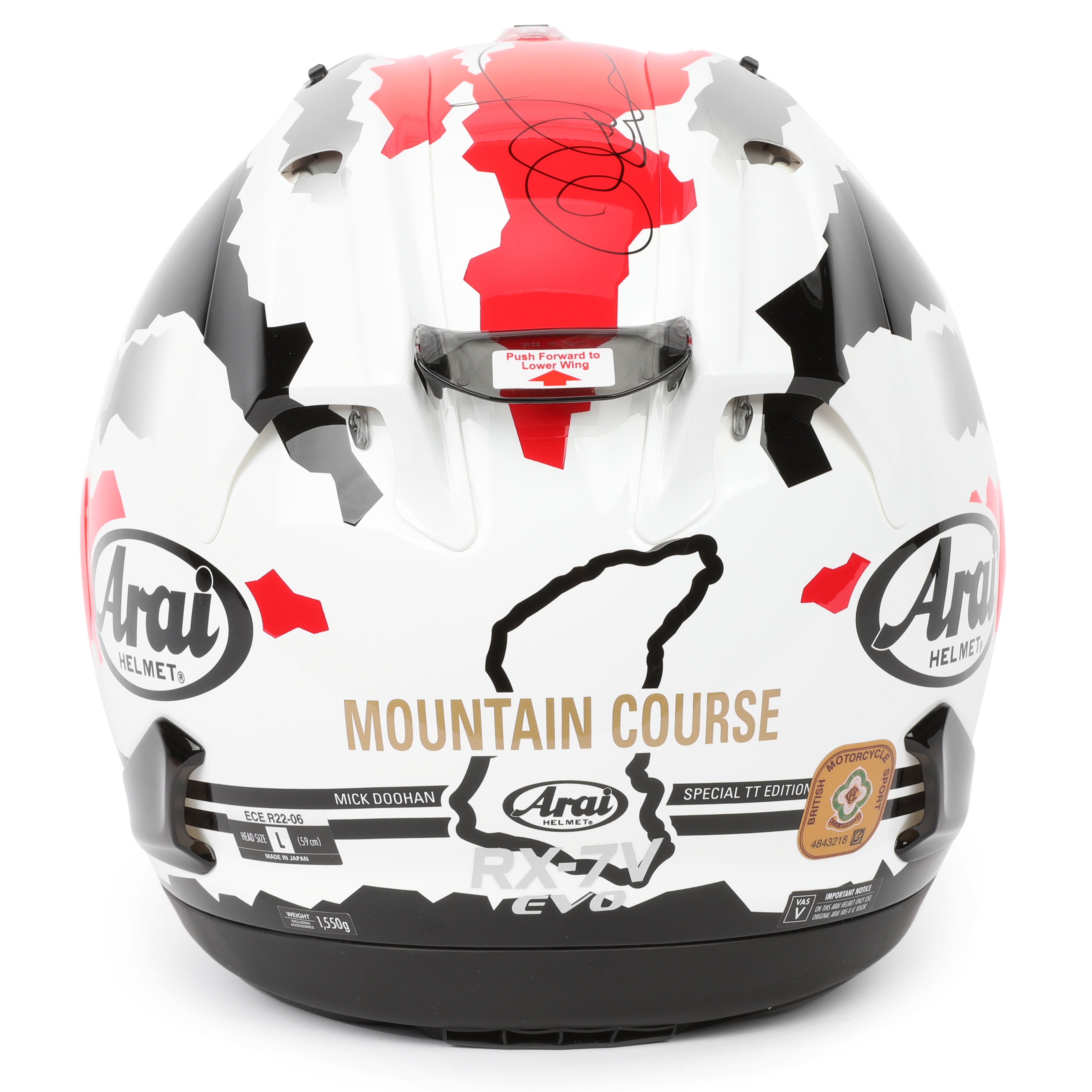 LOT 114 - Mick Doohan 2011 Signed Replica Helmet – Isle of Man TT