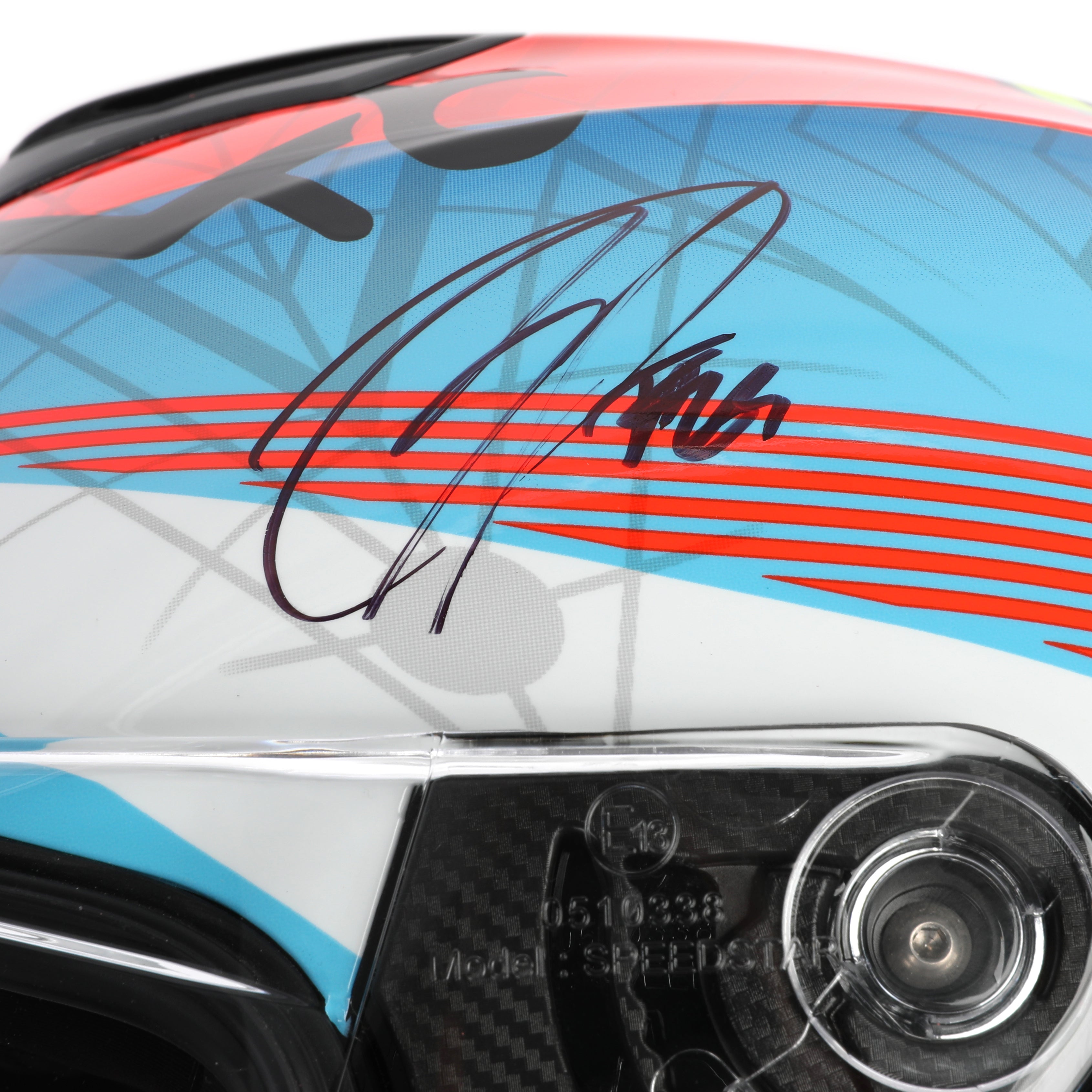 Francesco Bagnaia Signed Suomy Casco Stella Replica Helmet