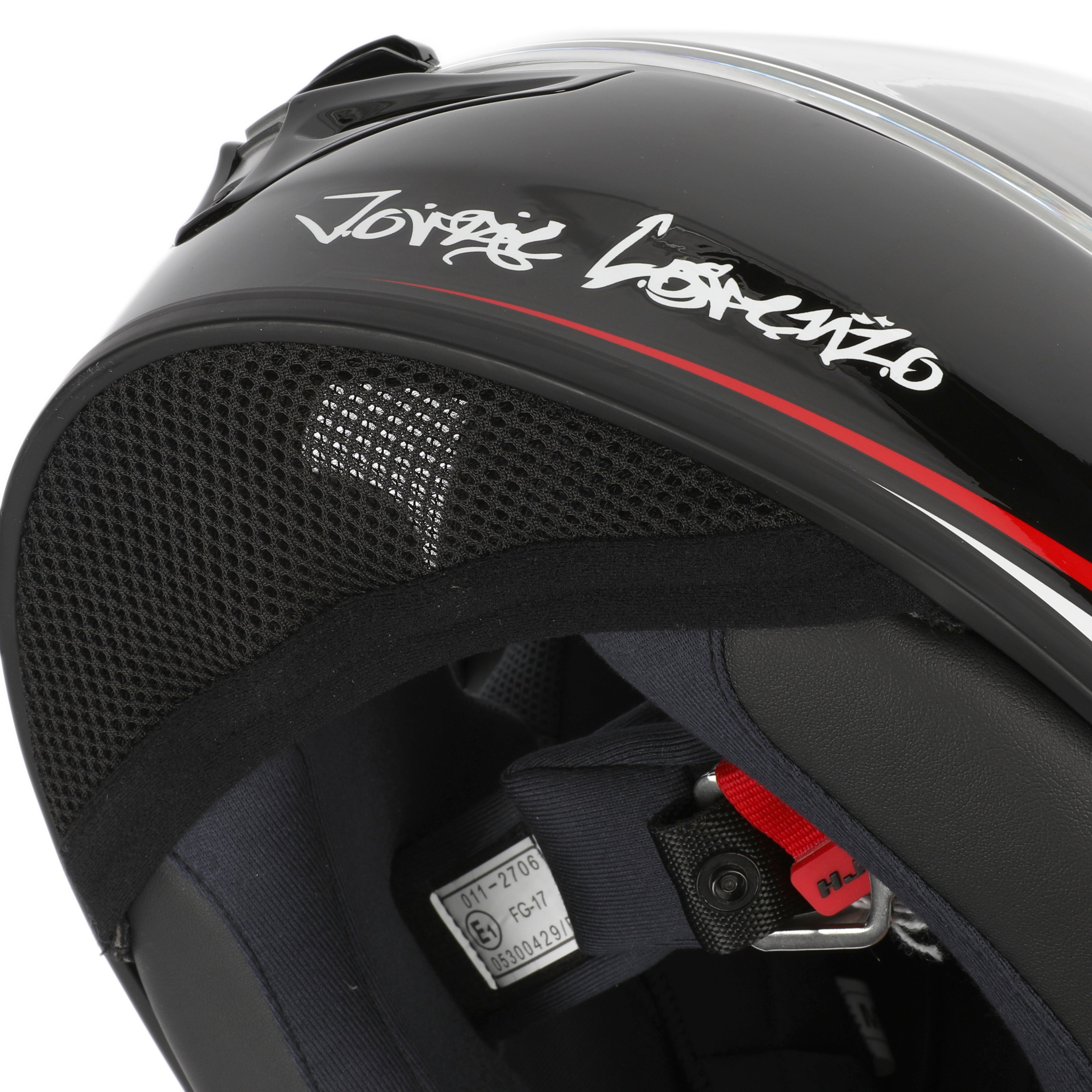 LOT 040 - Jorge Lorenzo #99 Signed HJC CS-R2 JL Spartan MC5 Replica Moto GP Helmet