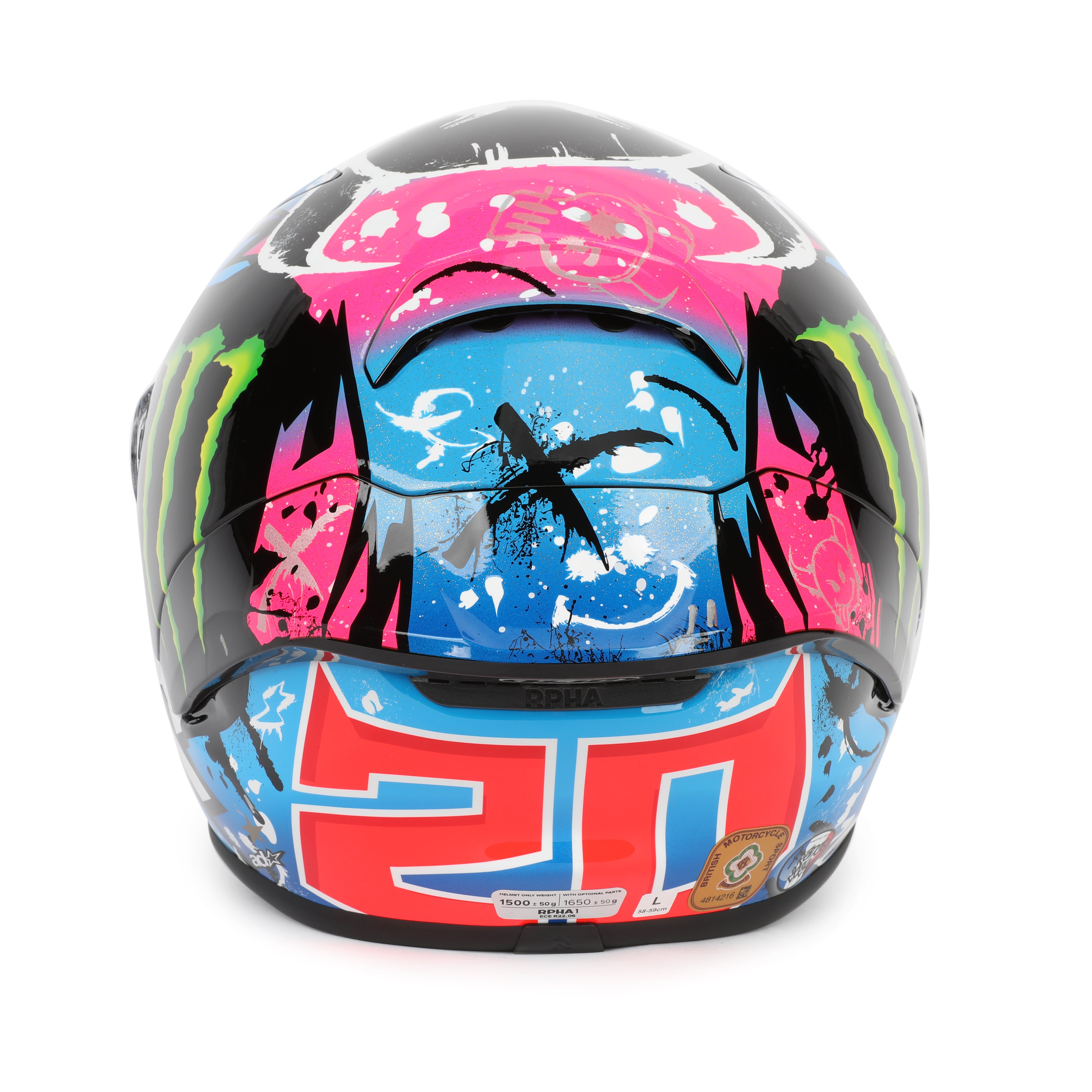 LOT 036 - Fabio Quartararo 2024 Signed HJC RPHA 1 Replica Helmet – French GP