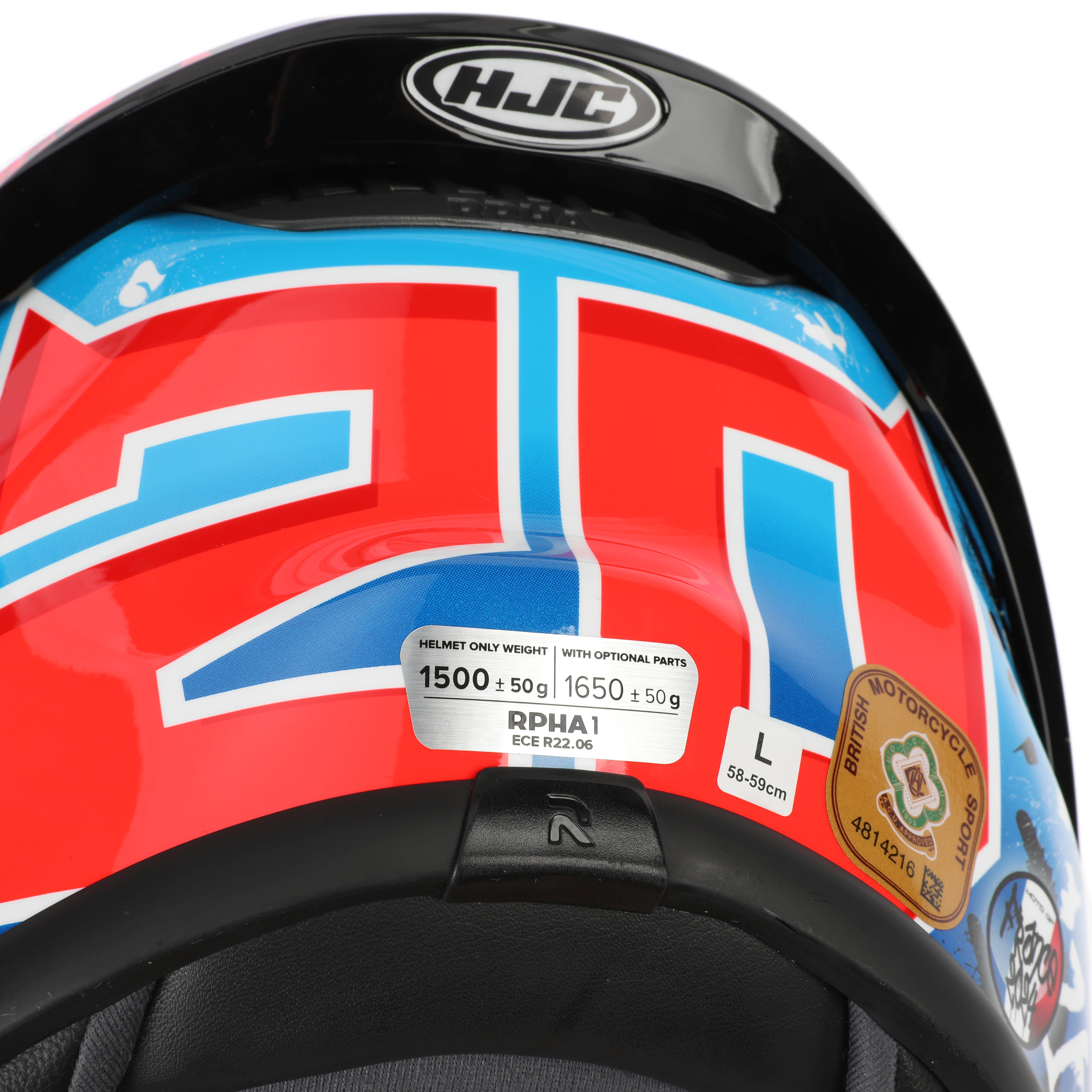 LOT 036 - Fabio Quartararo 2024 Signed HJC RPHA 1 Replica Helmet – French GP