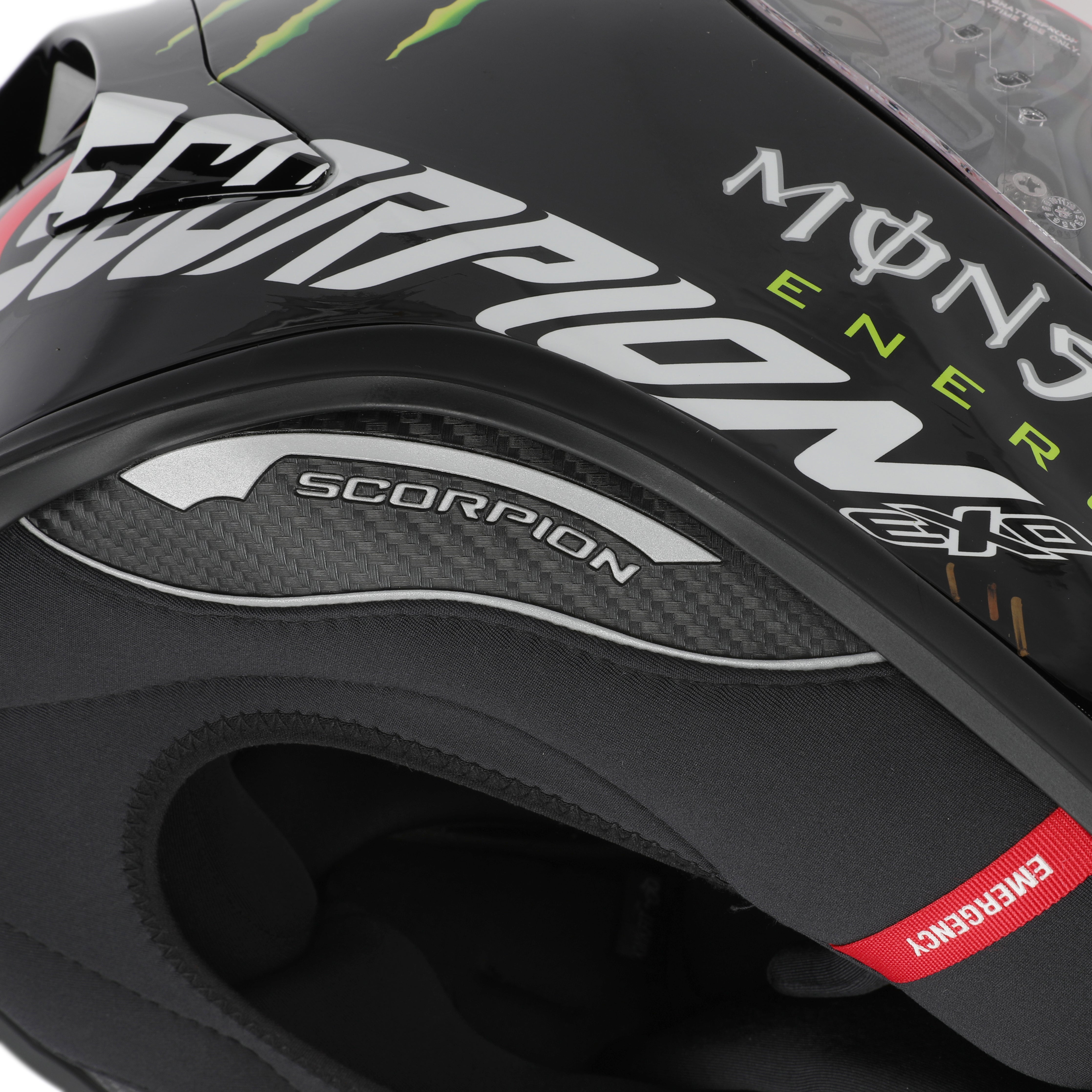 LOT 041 - Fabio Quartararo Signed Scorpion Exo-r1 Air Fabio Monster Signed Helmet