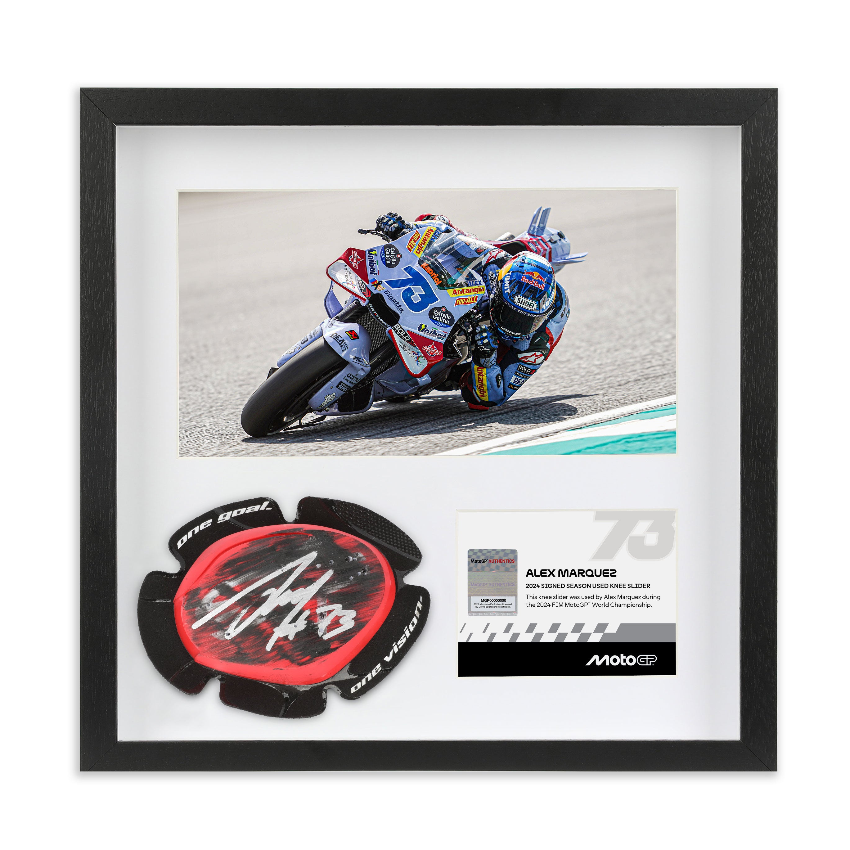 Alex Marquez 2024 Season Used Signed Knee Slider