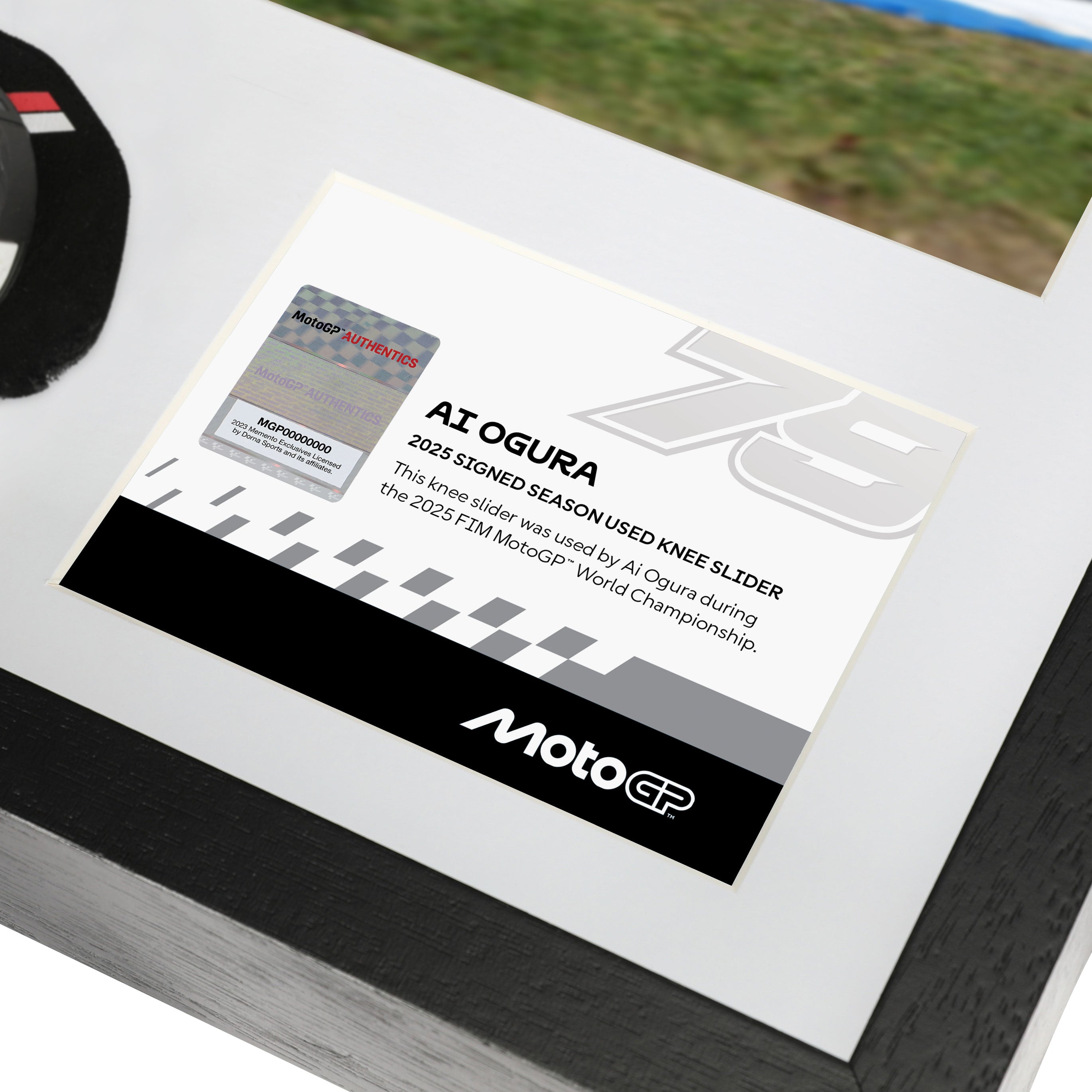 Ai Ogura Signed Used Knee Sliders – 2025 MotoGP™ Season