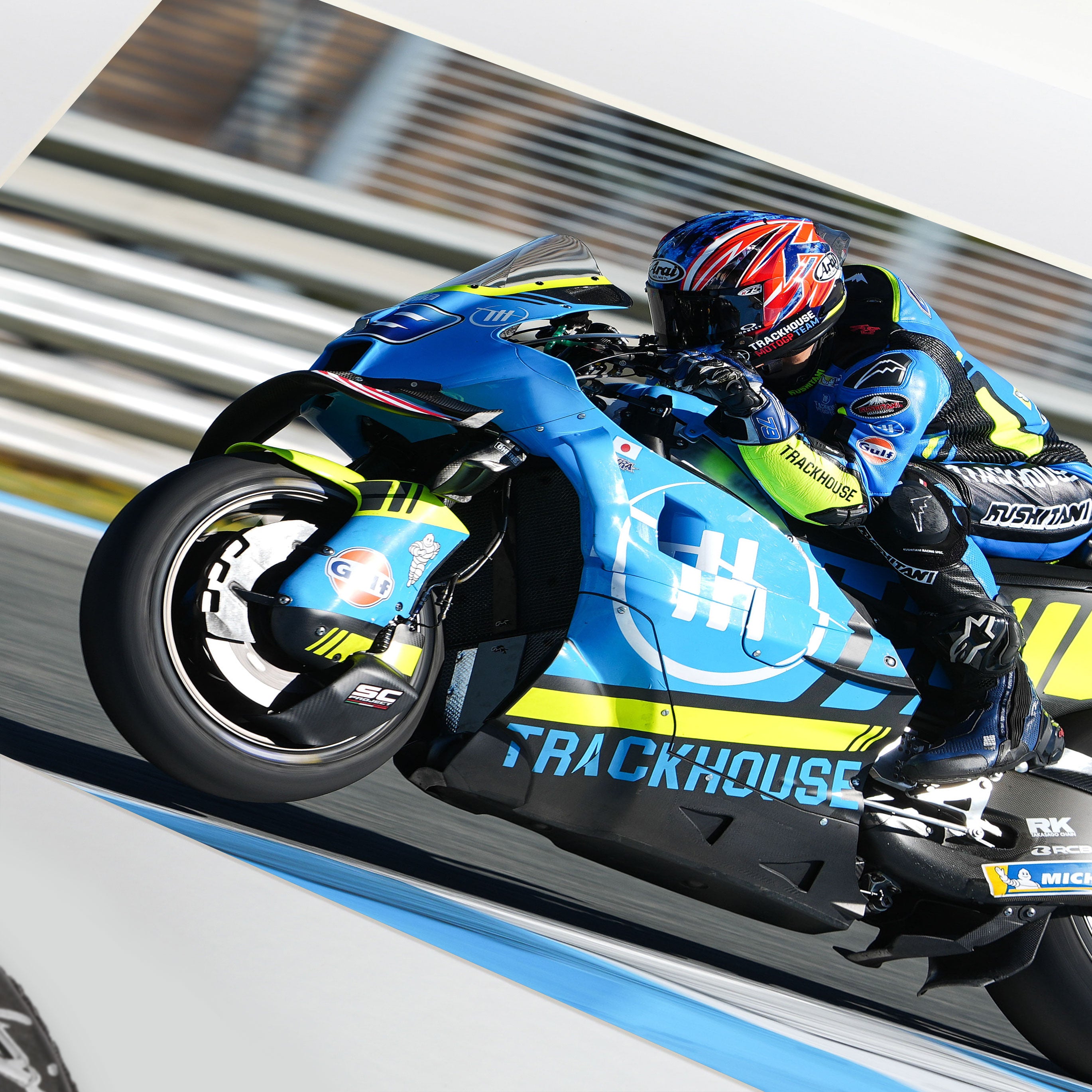 Ai Ogura Signed Used Elbow Sliders – 2025 MotoGP™ Season