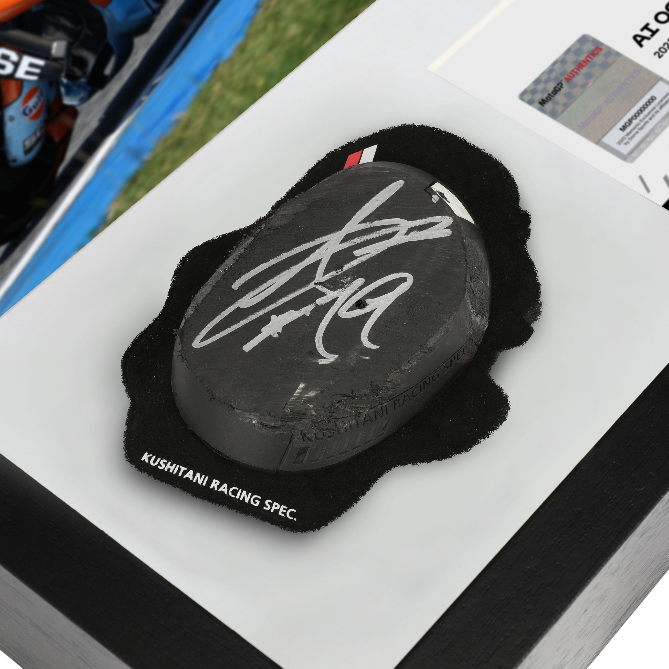 Ai Ogura Signed Used Knee Sliders – 2025 MotoGP™ Season