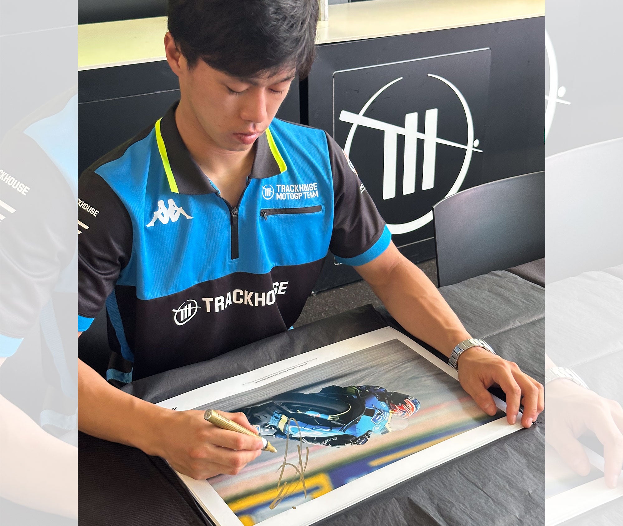 Ai Ogura Trackhouse MotoGP™ Team Signed Print – 2025 Americas GP