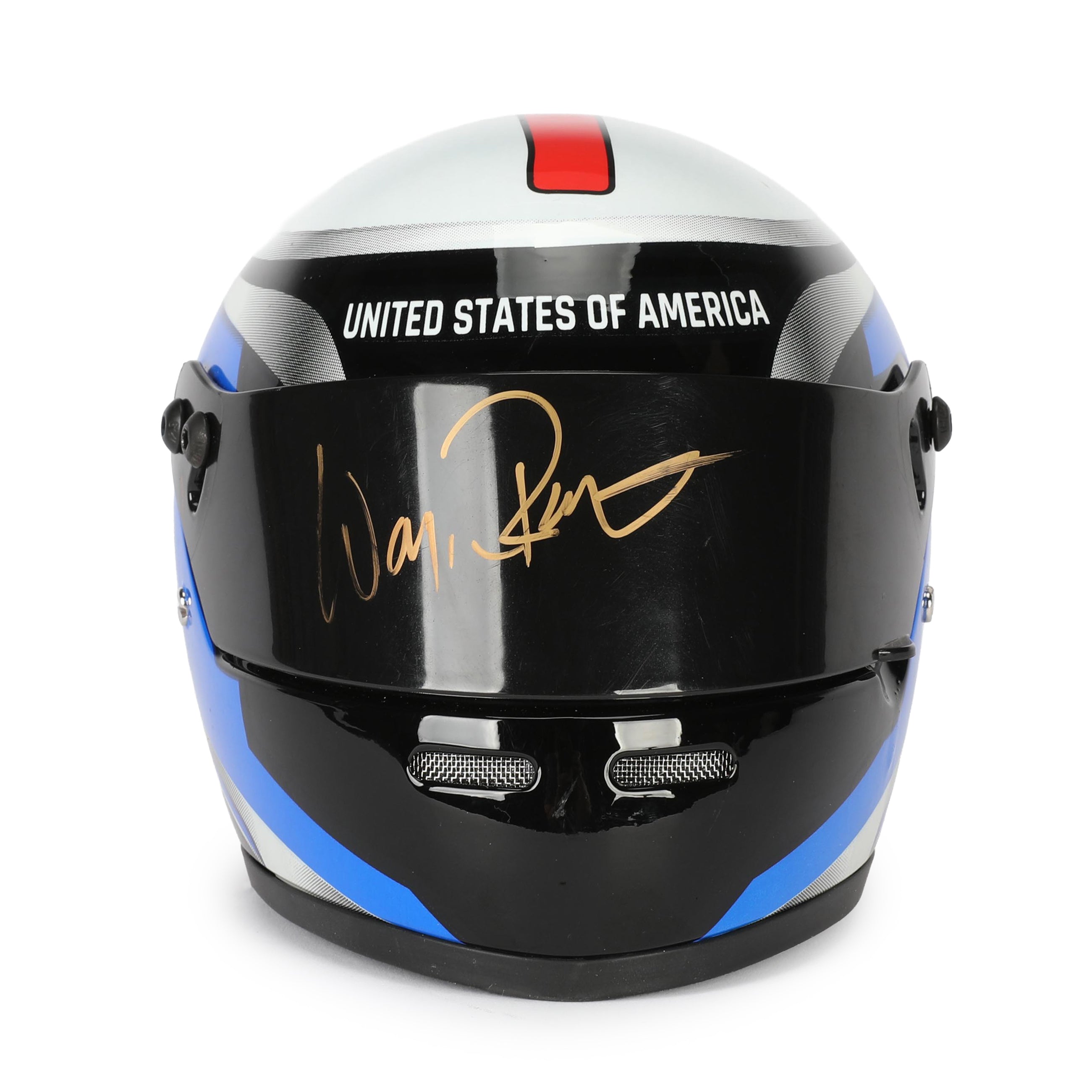 Wayne Rainey Signed 1:2 Scale Helmet – Americas GP