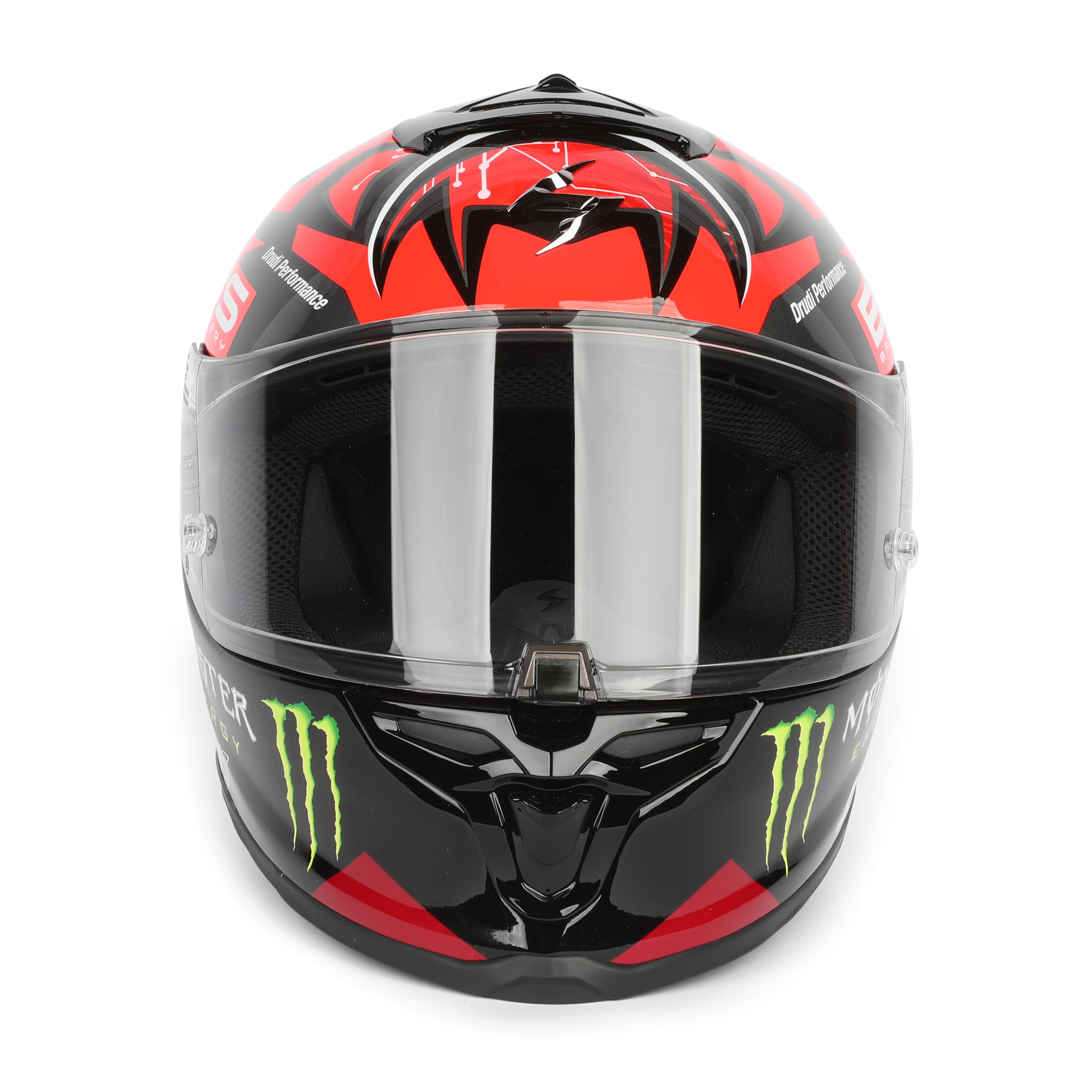 LOT 041 - Fabio Quartararo Signed Scorpion Exo-r1 Air Fabio Monster Signed Helmet