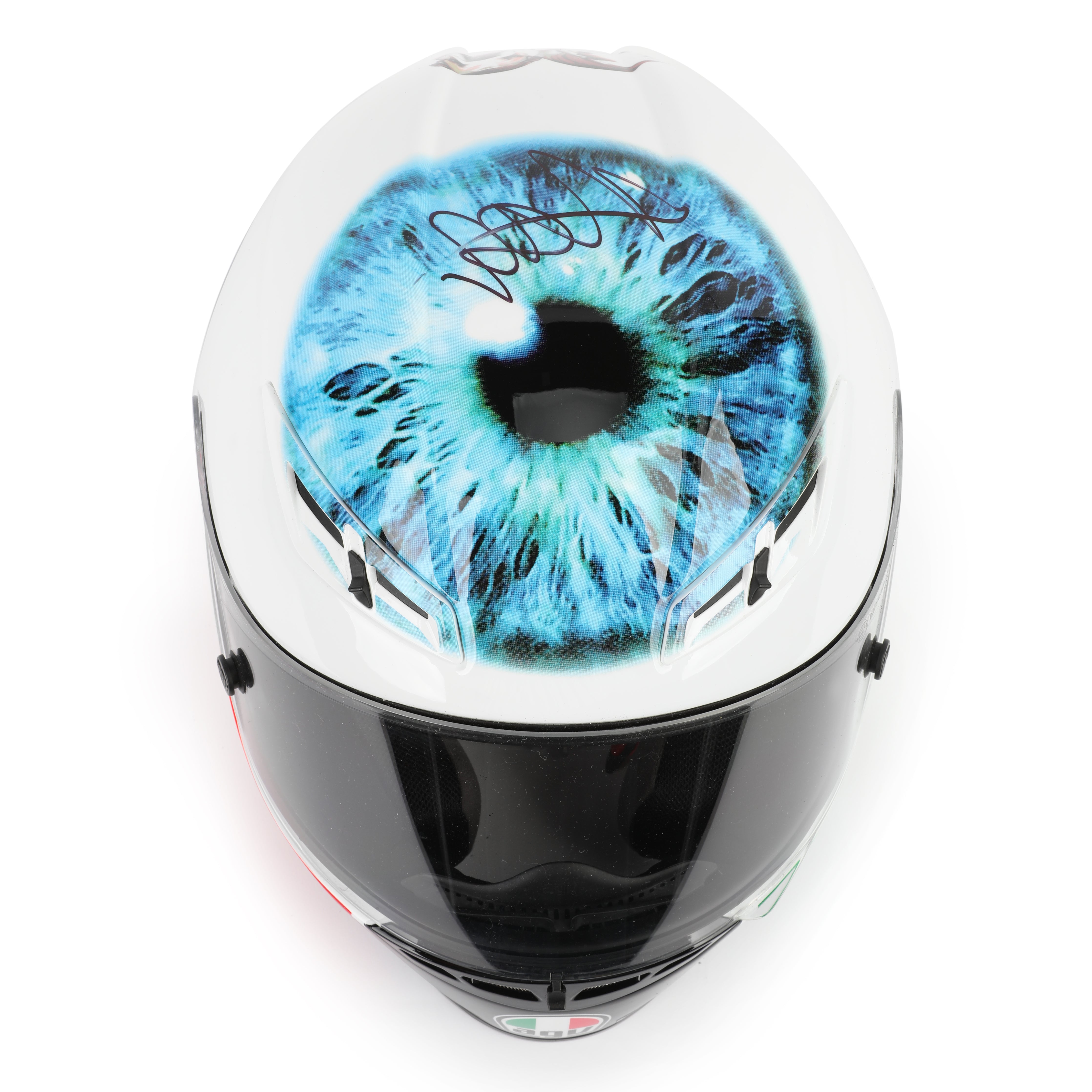LOT 018 - Valentino Rossi 2011 Signed Limited Edition ‘Mugello Eye’ Replica Helmet