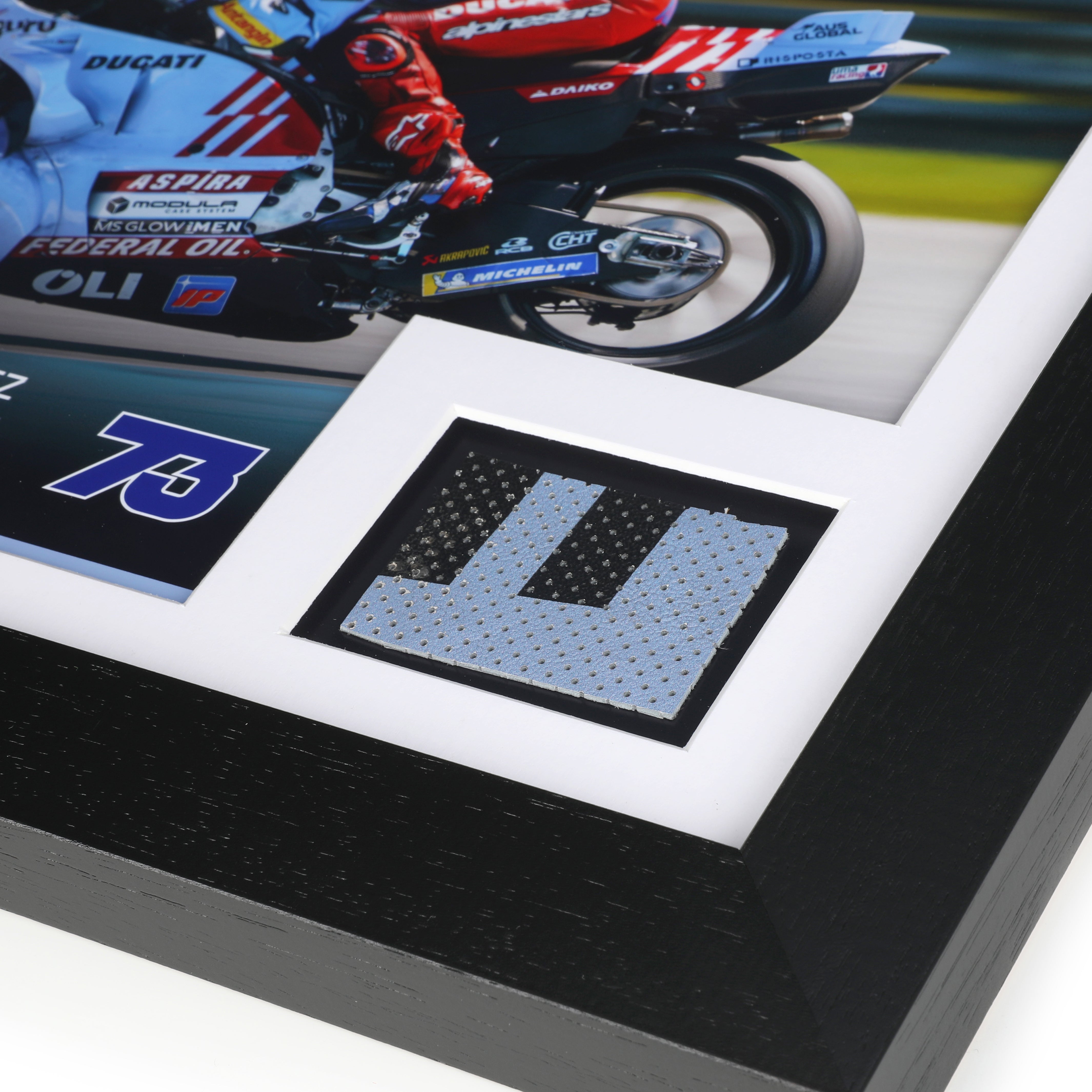 Alex Marquez MotoGP™ Used Leathers & Photo - Thai GP - Limited Edition of 73