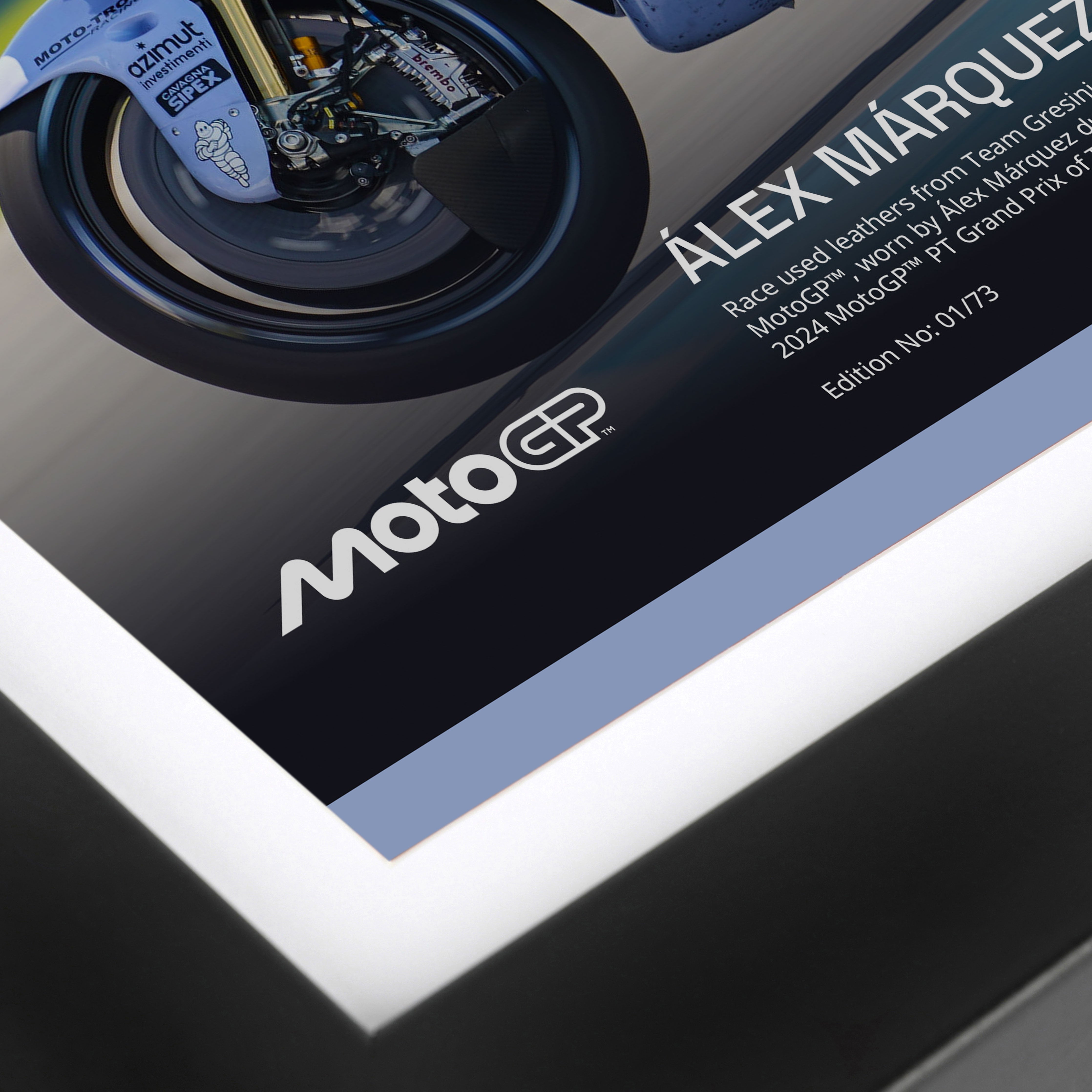 Alex Marquez MotoGP™ Used Leathers & Photo - Thai GP - Limited Edition of 73