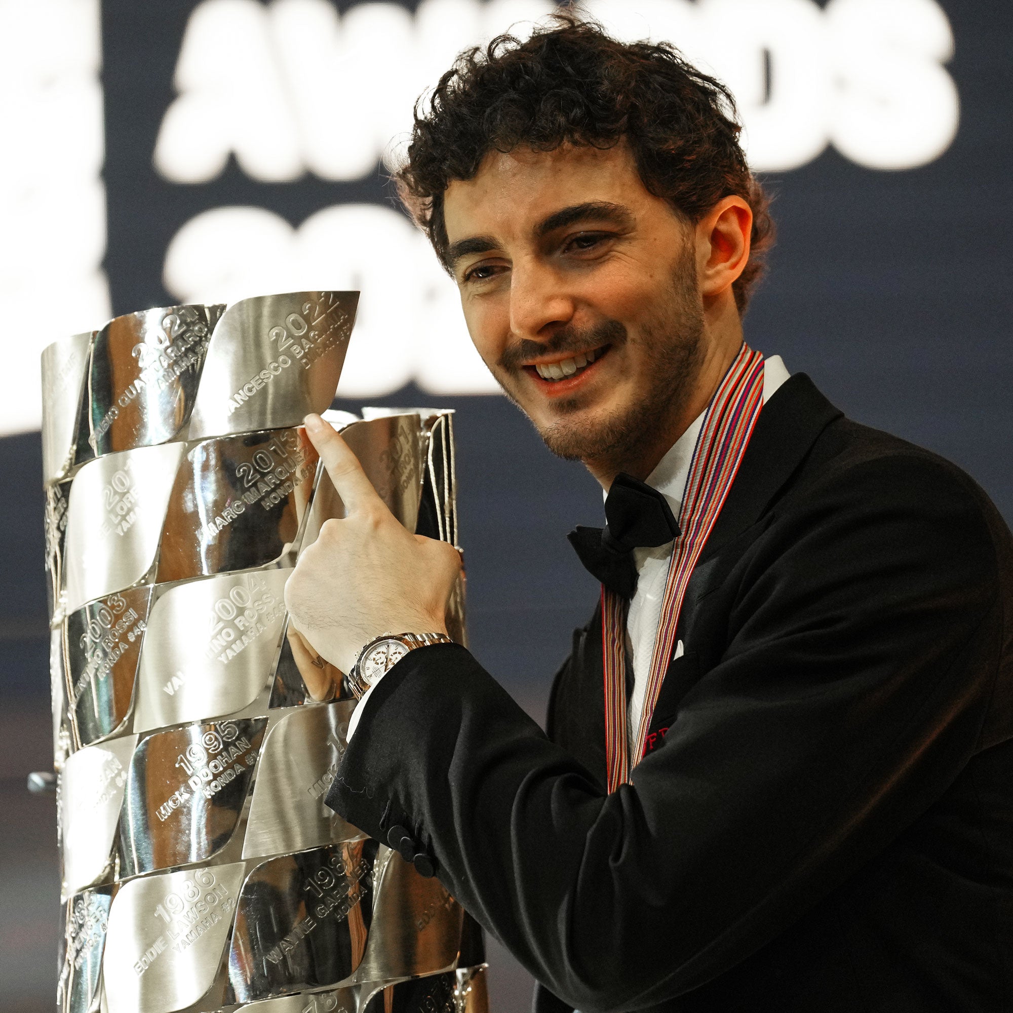Replica FIM MotoGP World Championship Trophy Plaque – Francesco Bagnaia 2022