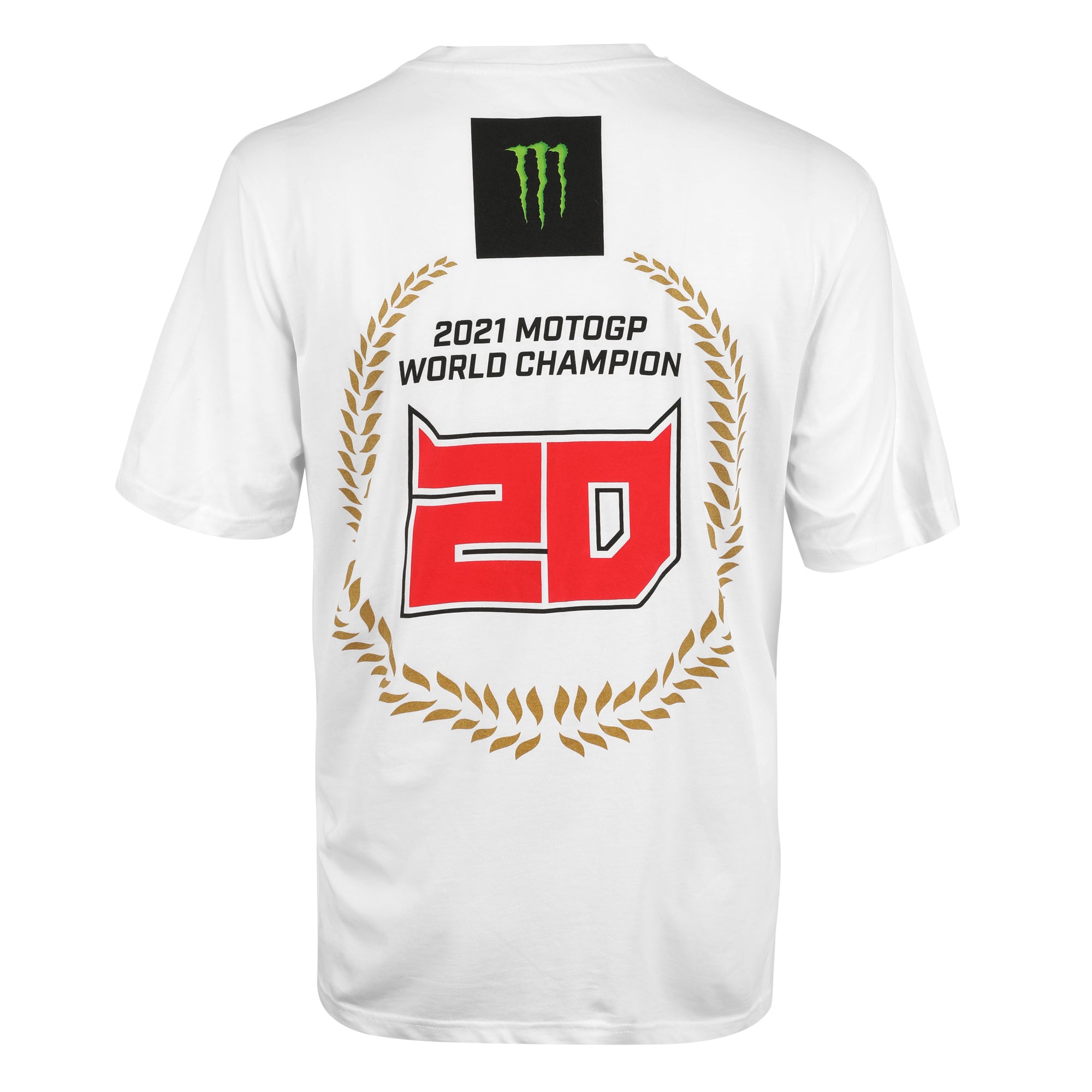 Fabio Quartararo 2021 Yamaha MotoGP Team World Championship Signed T-shirt