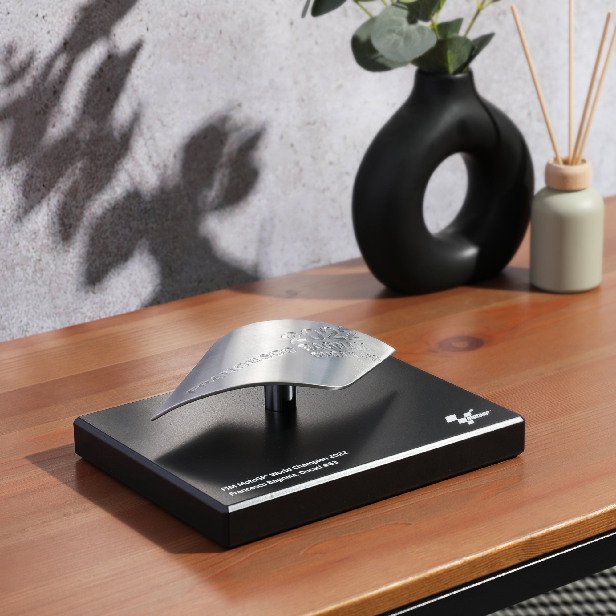 Replica FIM MotoGP World Championship Trophy Plaque – Francesco Bagnaia 2022