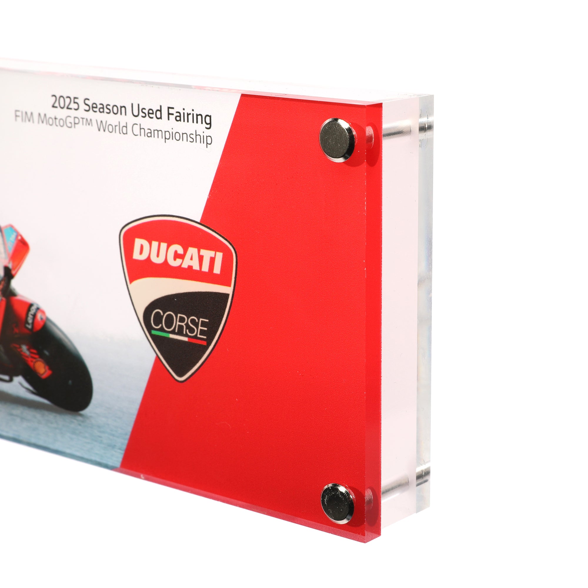 Limited Edition Francesco Bagnaia 2025 Ducati Acrylic Fairing Display