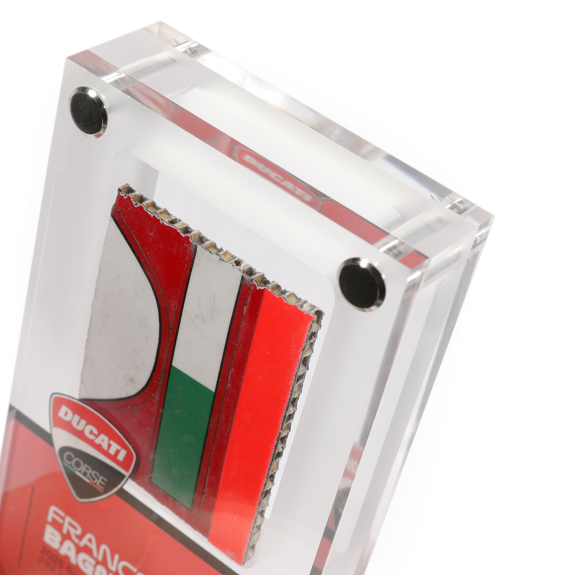 Limited Edition Francesco Bagnaia 2025 Ducati Vertical Acrylic Fairing Display