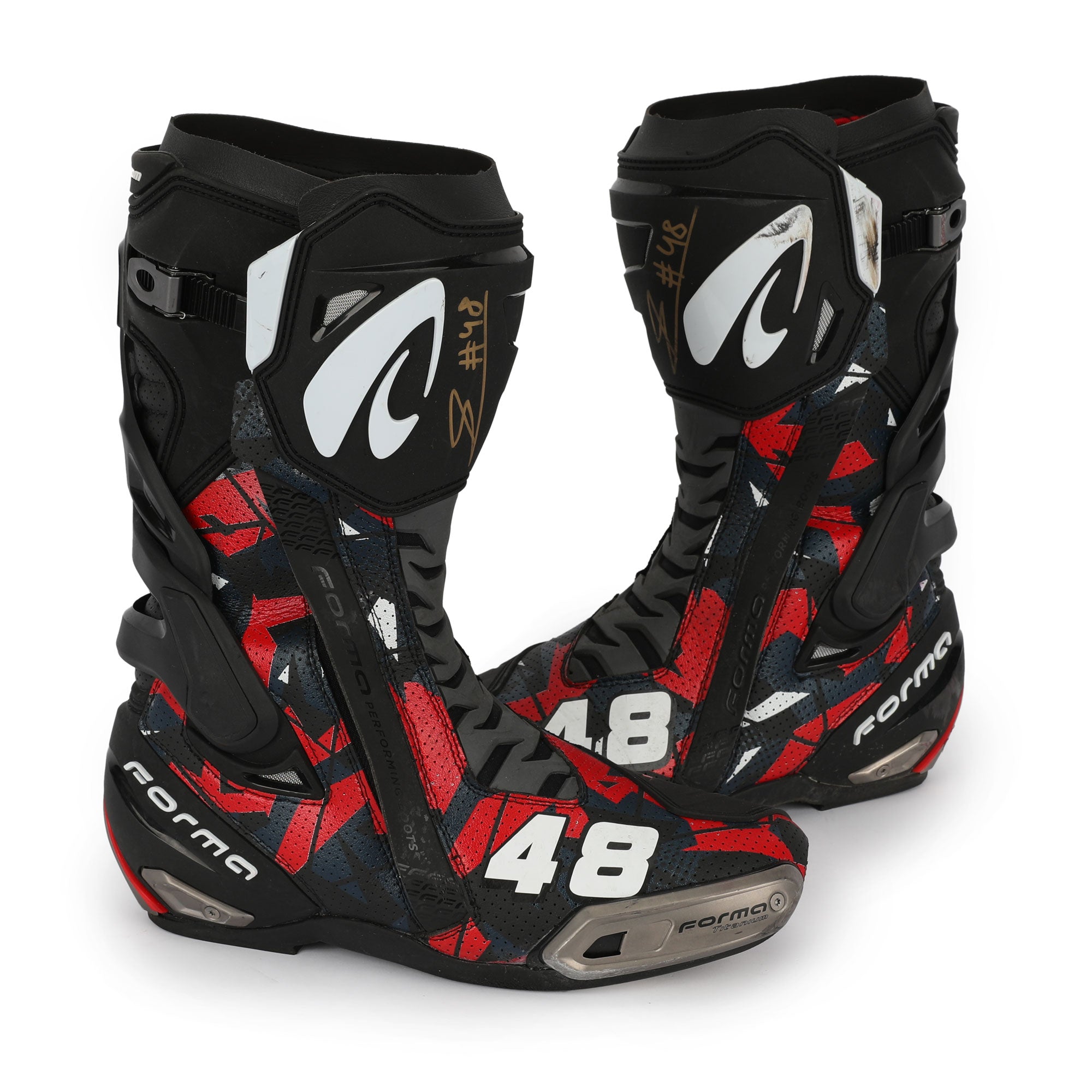 Ivan Ortola Signed Race Used Boots – 2024 British GP