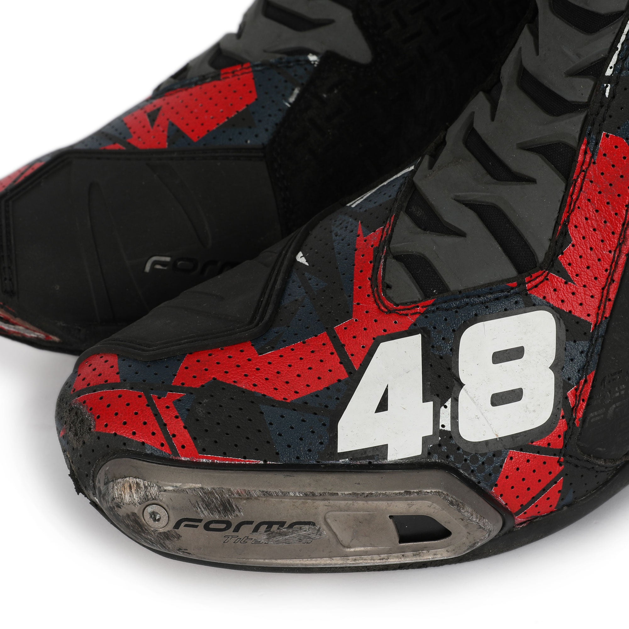 Ivan Ortola Signed Race Used Boots – 2024 British GP