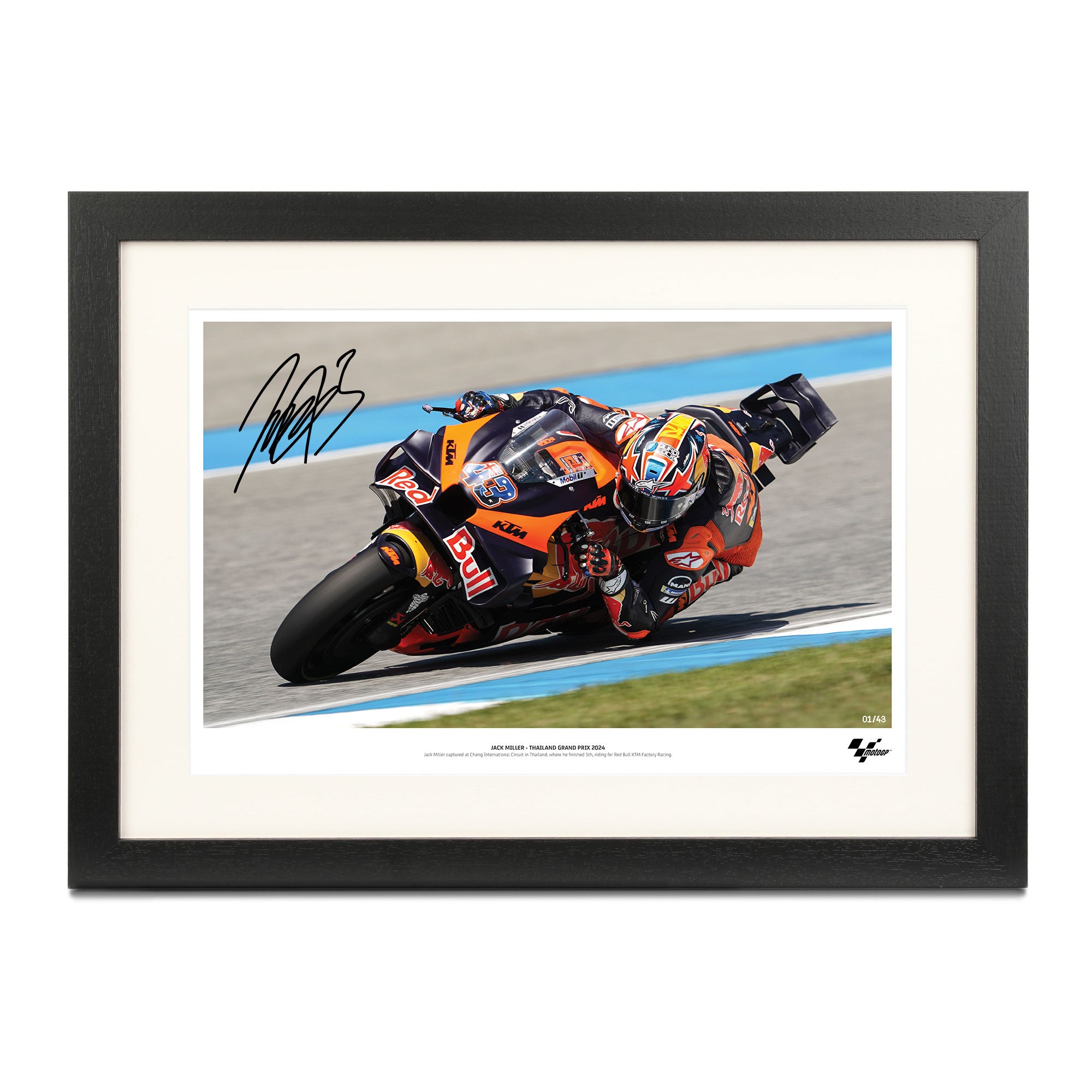 Jack Miller 2024 Signed Photo – Thailand Grand Prix - Limited Edition - 43 Available
