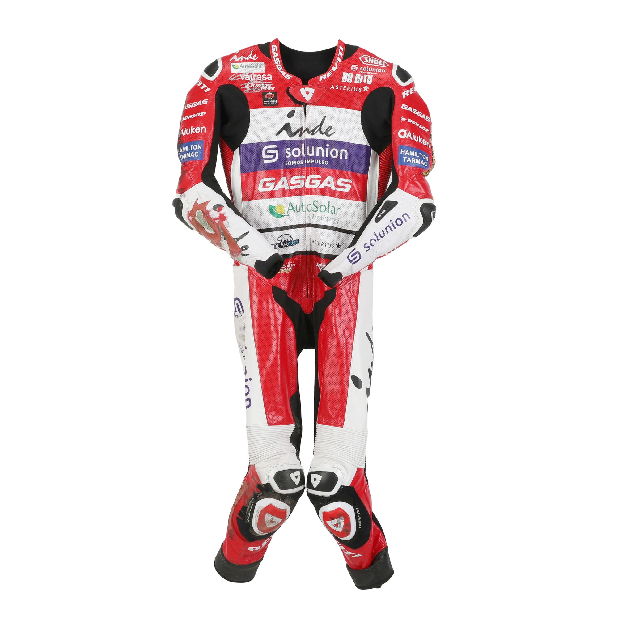 Jake Dixon 2023 Signed GASGAS Aspar Team Race Used Leathers – British GP