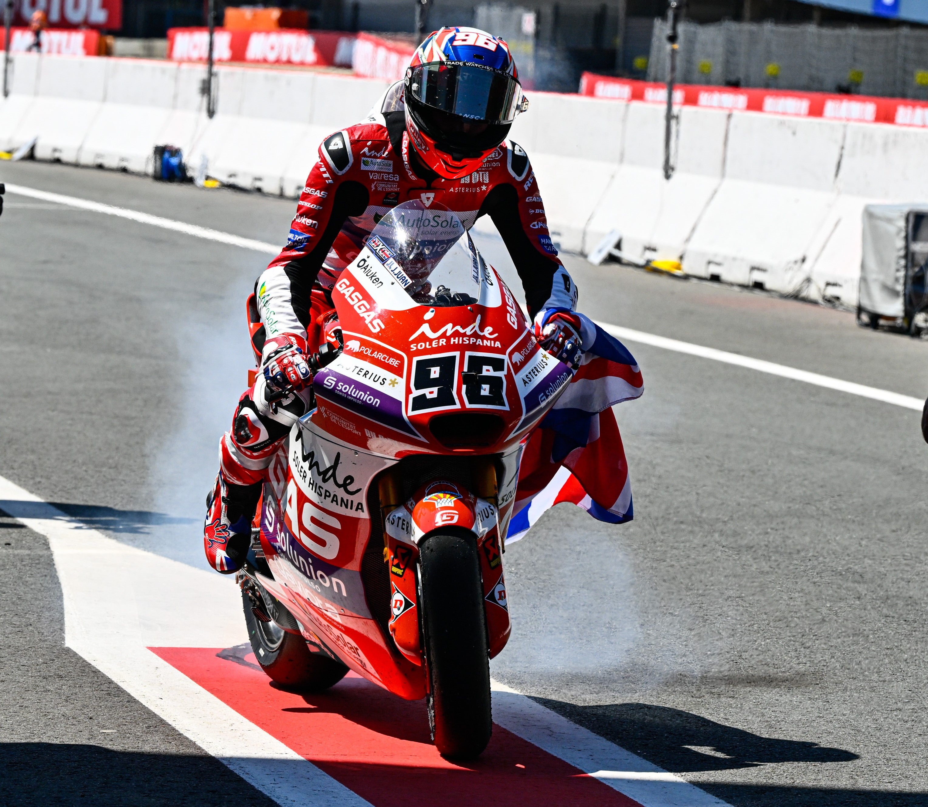 Jake Dixon 2023 Signed GASGAS Aspar Team Race Used Leathers – British GP