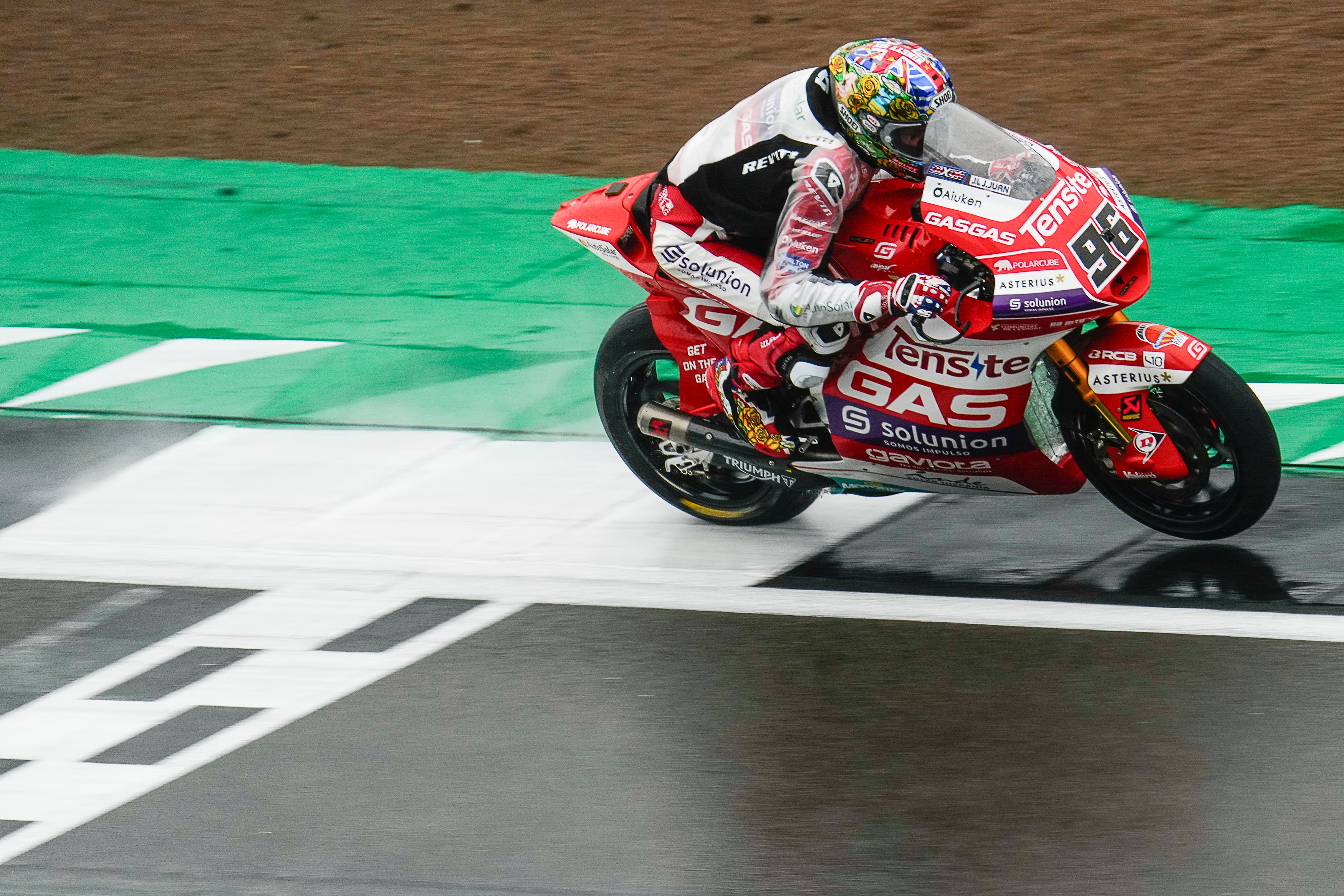 Jake Dixon 2023 Signed GASGAS Aspar Team Race Used Leathers – British GP