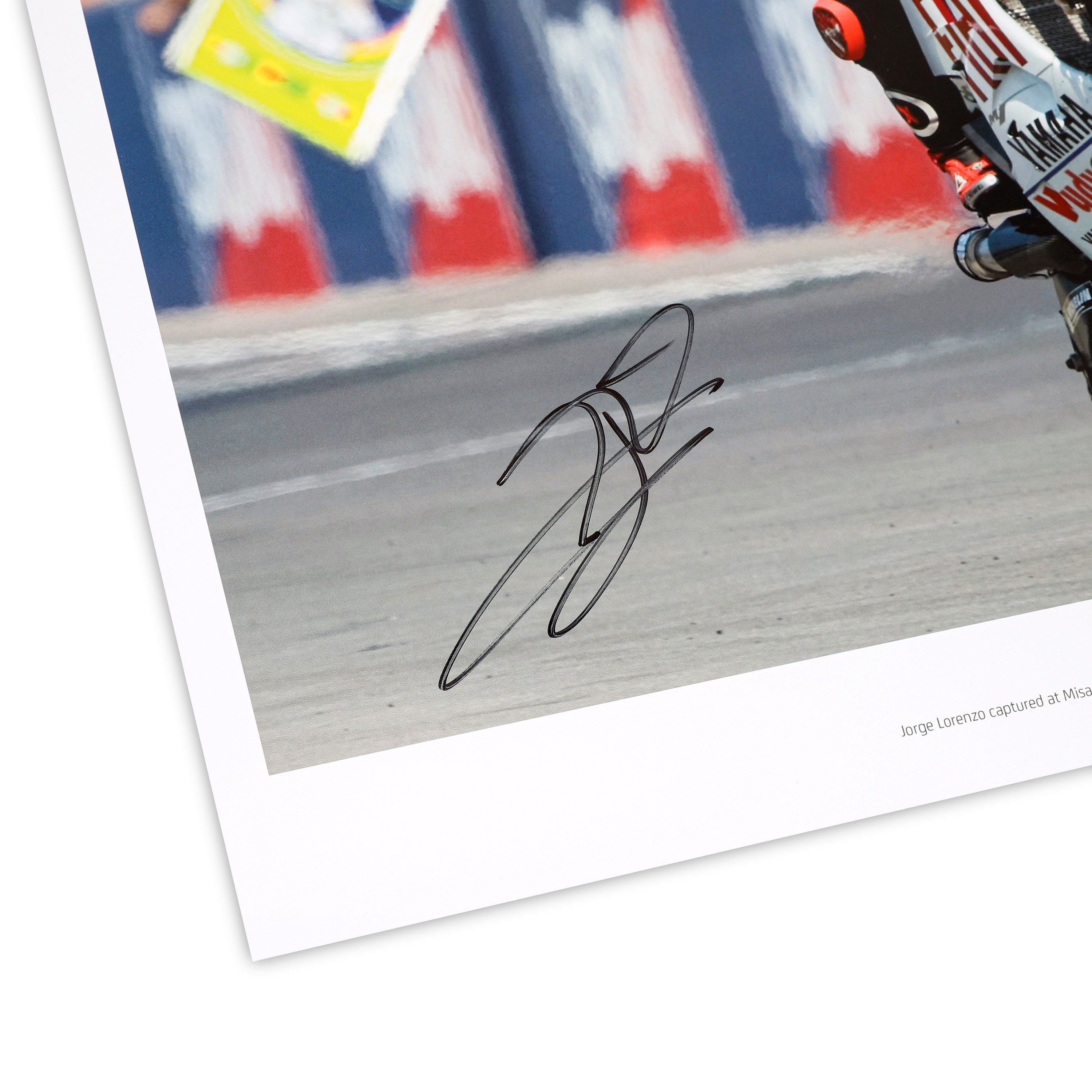 Jorge Lorenzo Signed 2008 San Marino Grand Prix Photo - Mirco Lazzari