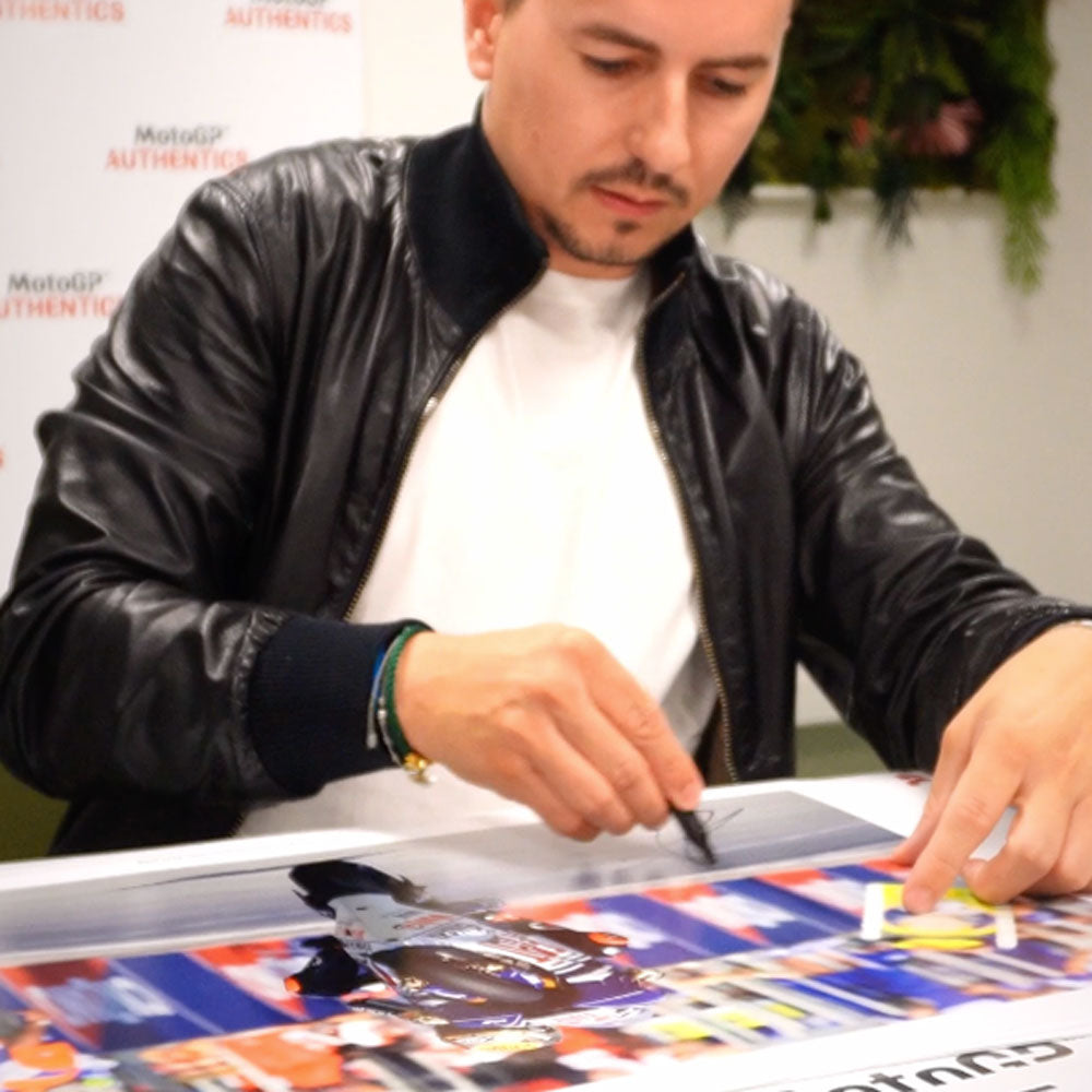 Jorge Lorenzo Signed 2008 San Marino Grand Prix Photo - Mirco Lazzari