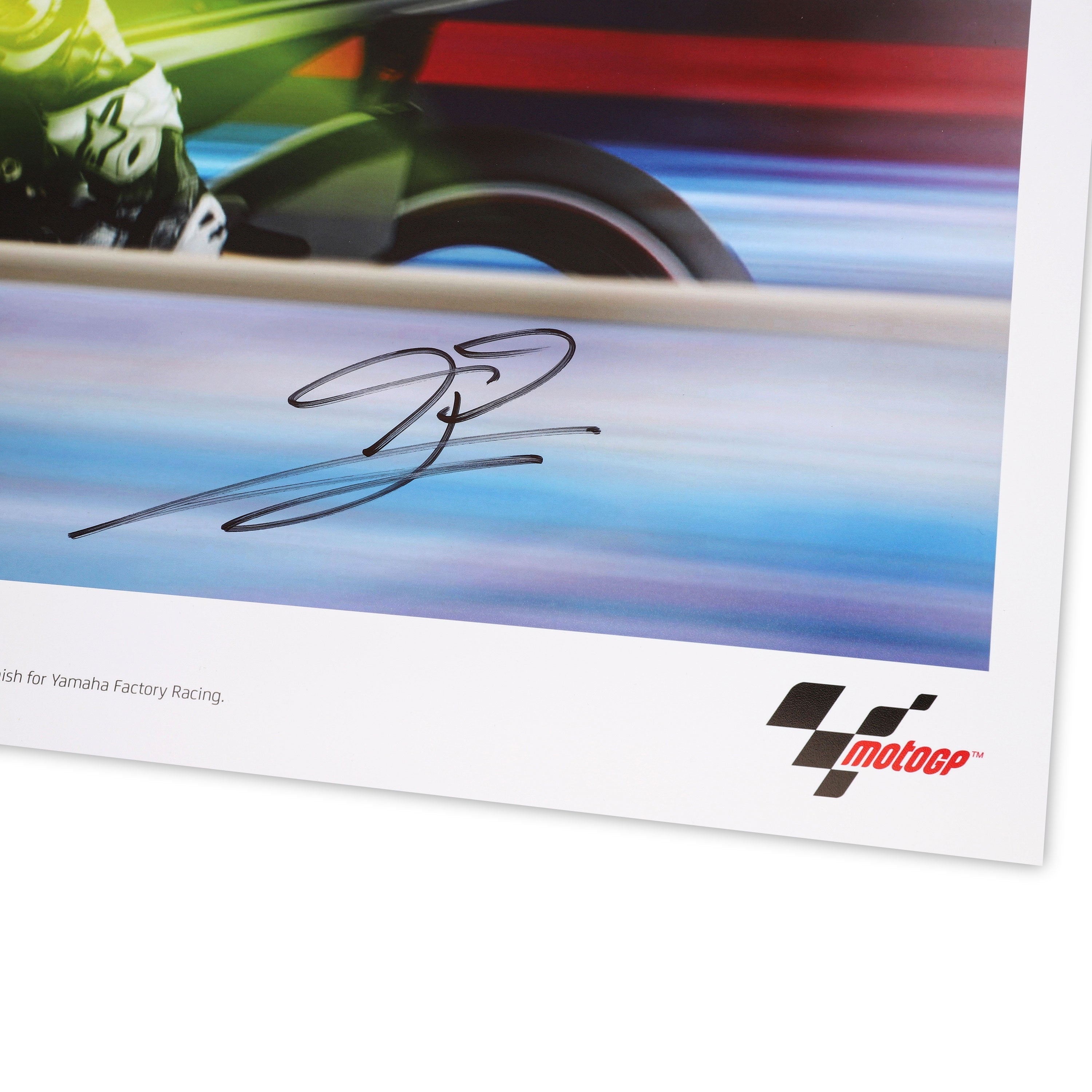 Jorge Lorenzo Signed 2012 United States Grand Prix 'Motion' Photo - Mirco Lazzari