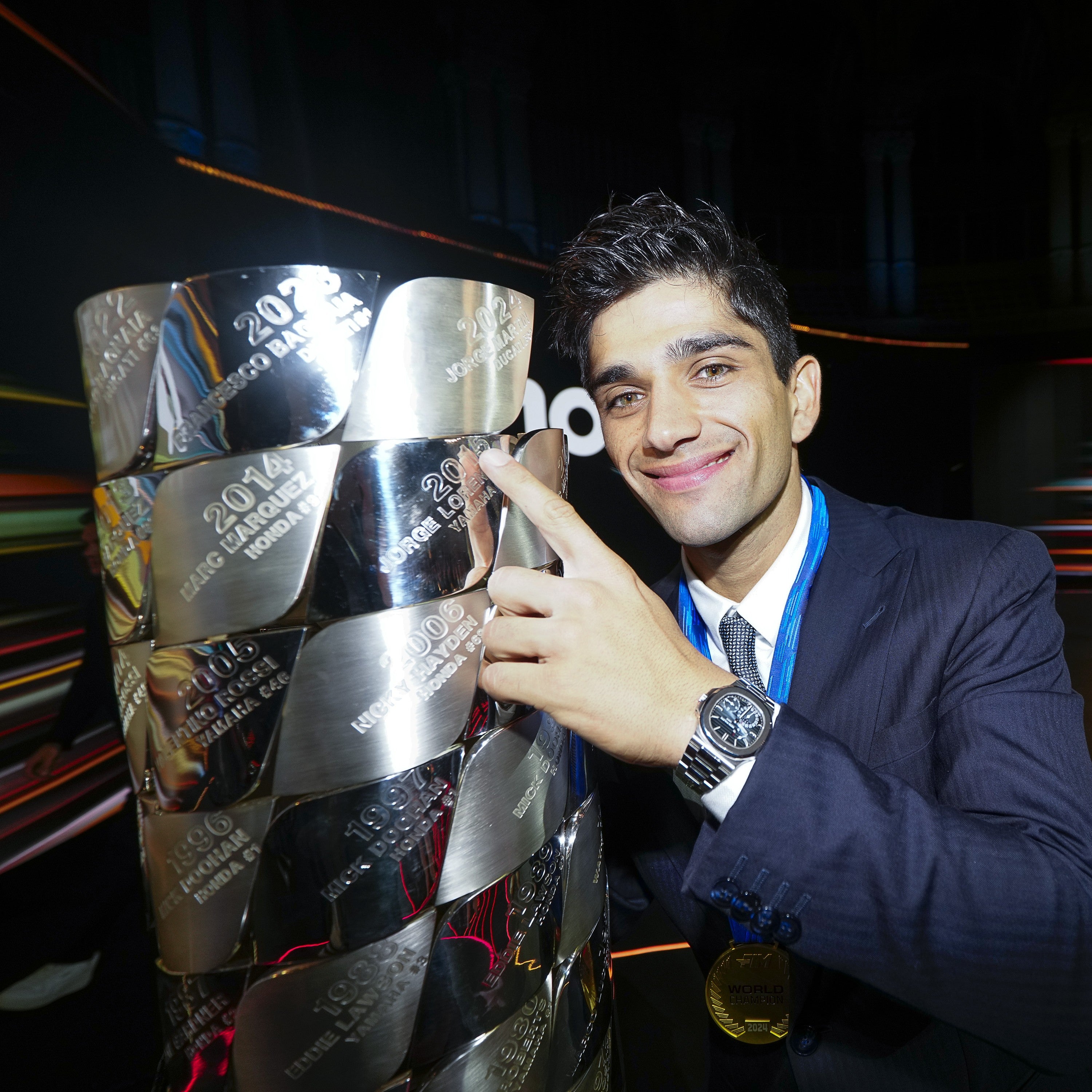 Replica FIM MotoGP World Championship Trophy Plaque – Jorge Martin 2024