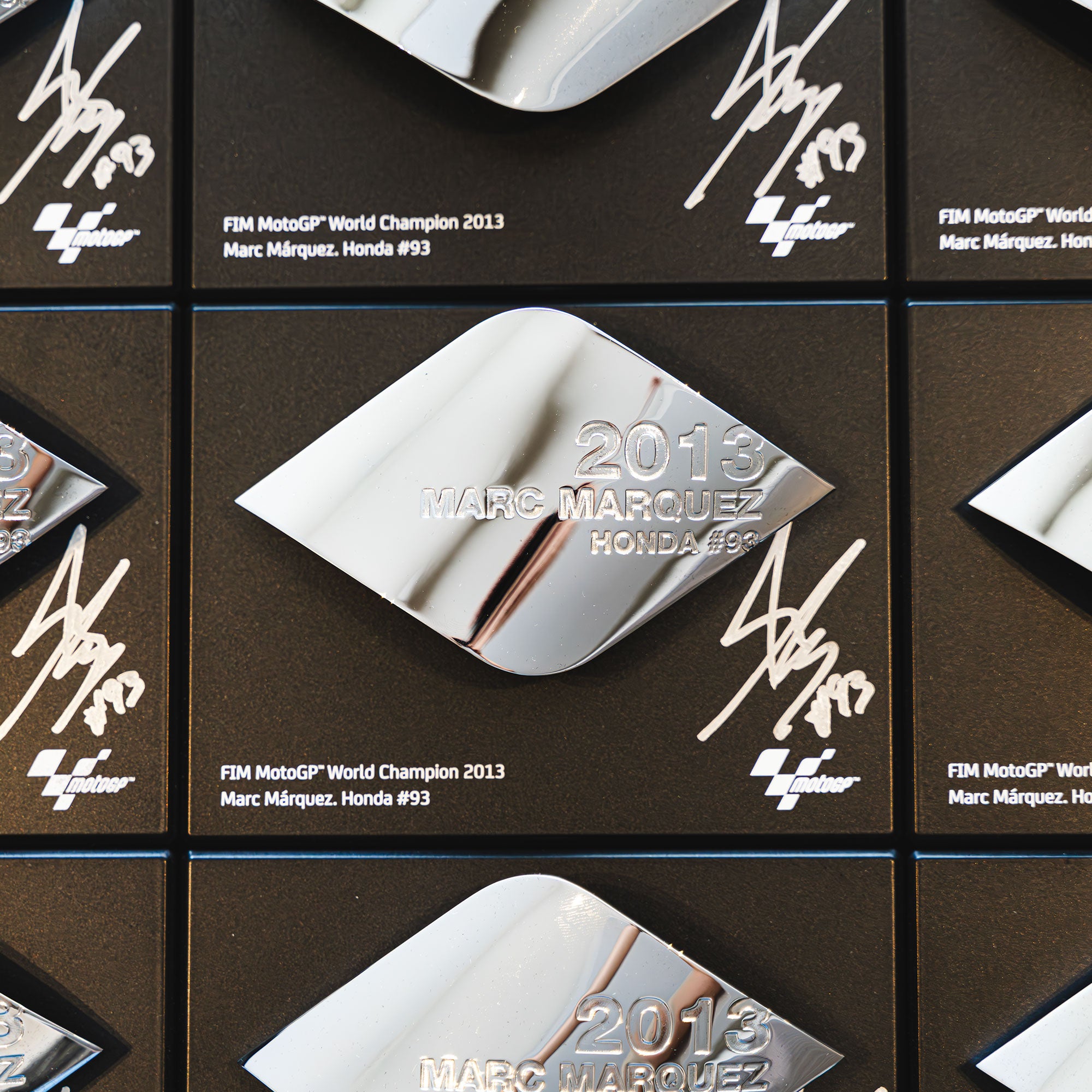 Replica FIM MotoGP™ World Championship Trophy Plaque – Marc Marquez 2013 - Signed