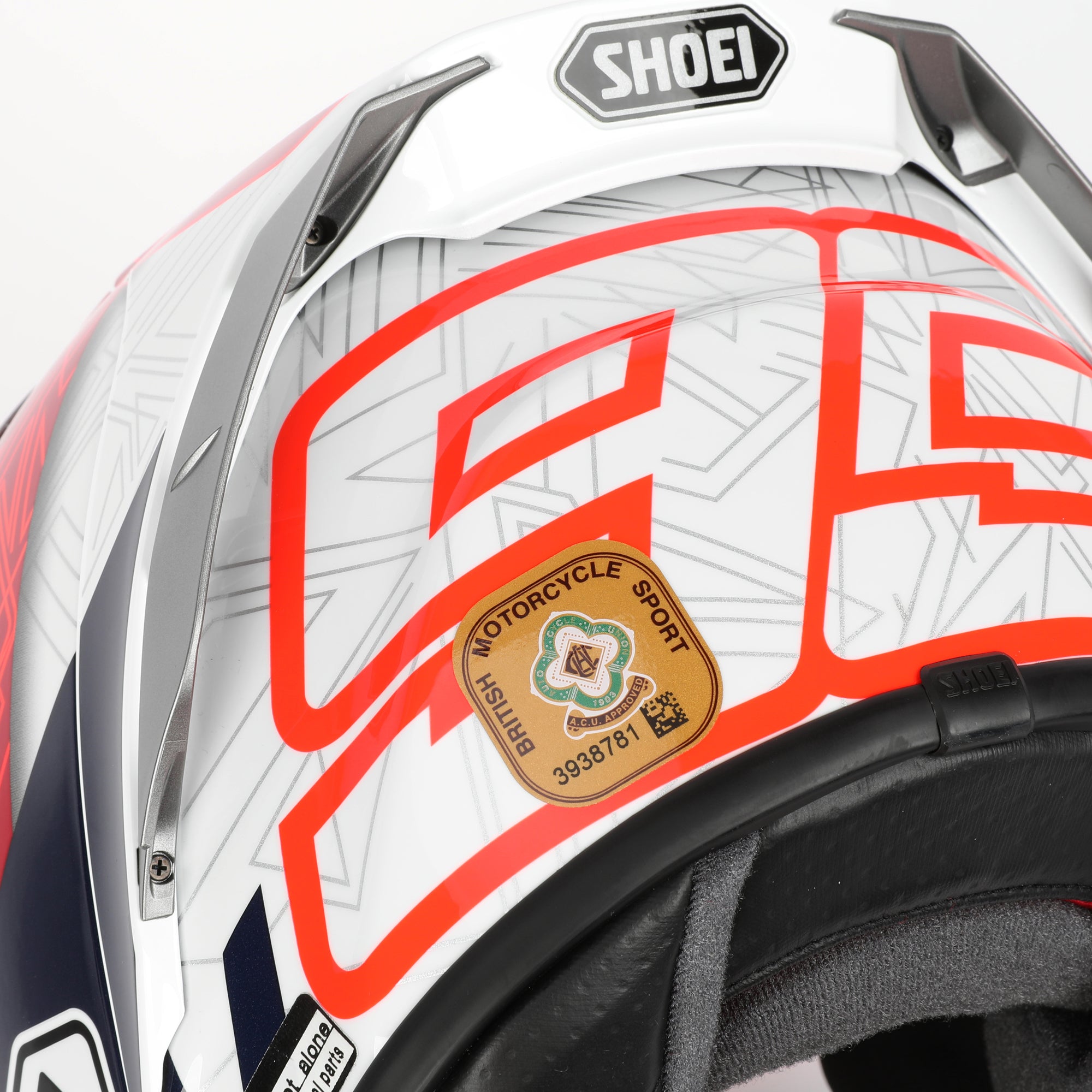 LOT 131 - Marc Marquez 2020 Signed Full-Size Replica Shoei X-Spirit 3 Helmet - Pull & Bear