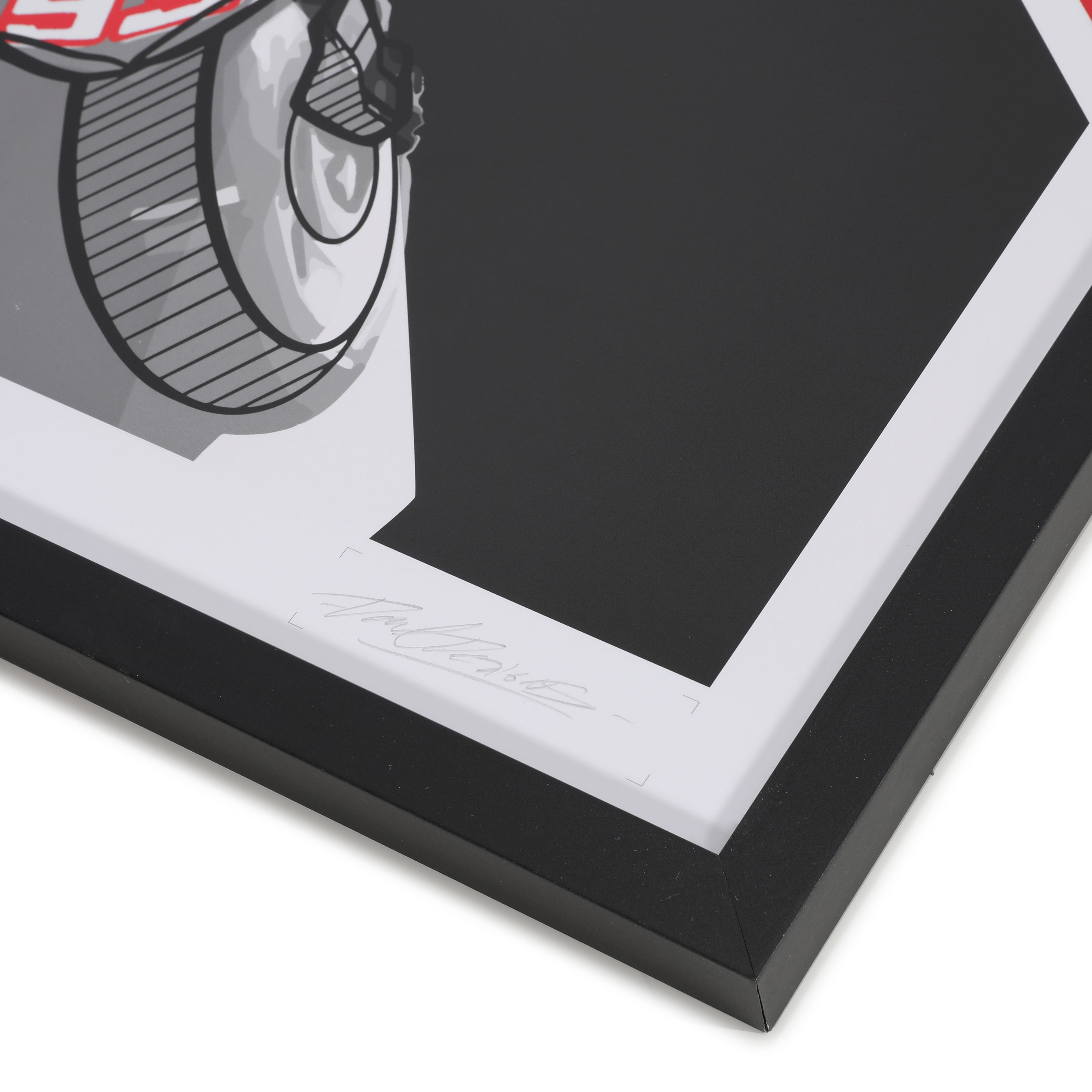 Marc Marquez Signed Limited Edition 2013 Title Print - MM93 x Dave Designs