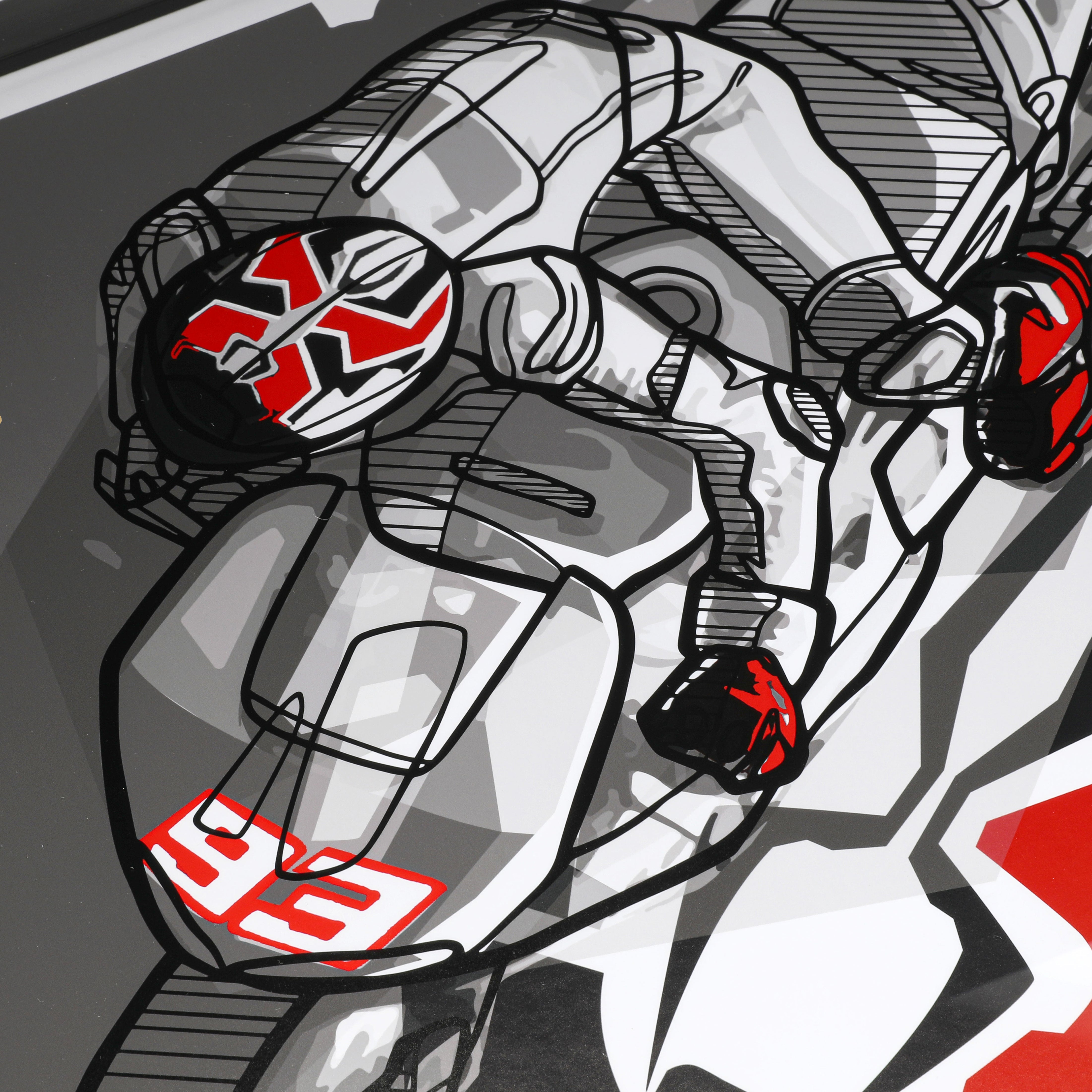 Marc Marquez Signed Limited Edition 2013 Title Print - MM93 x Dave Designs