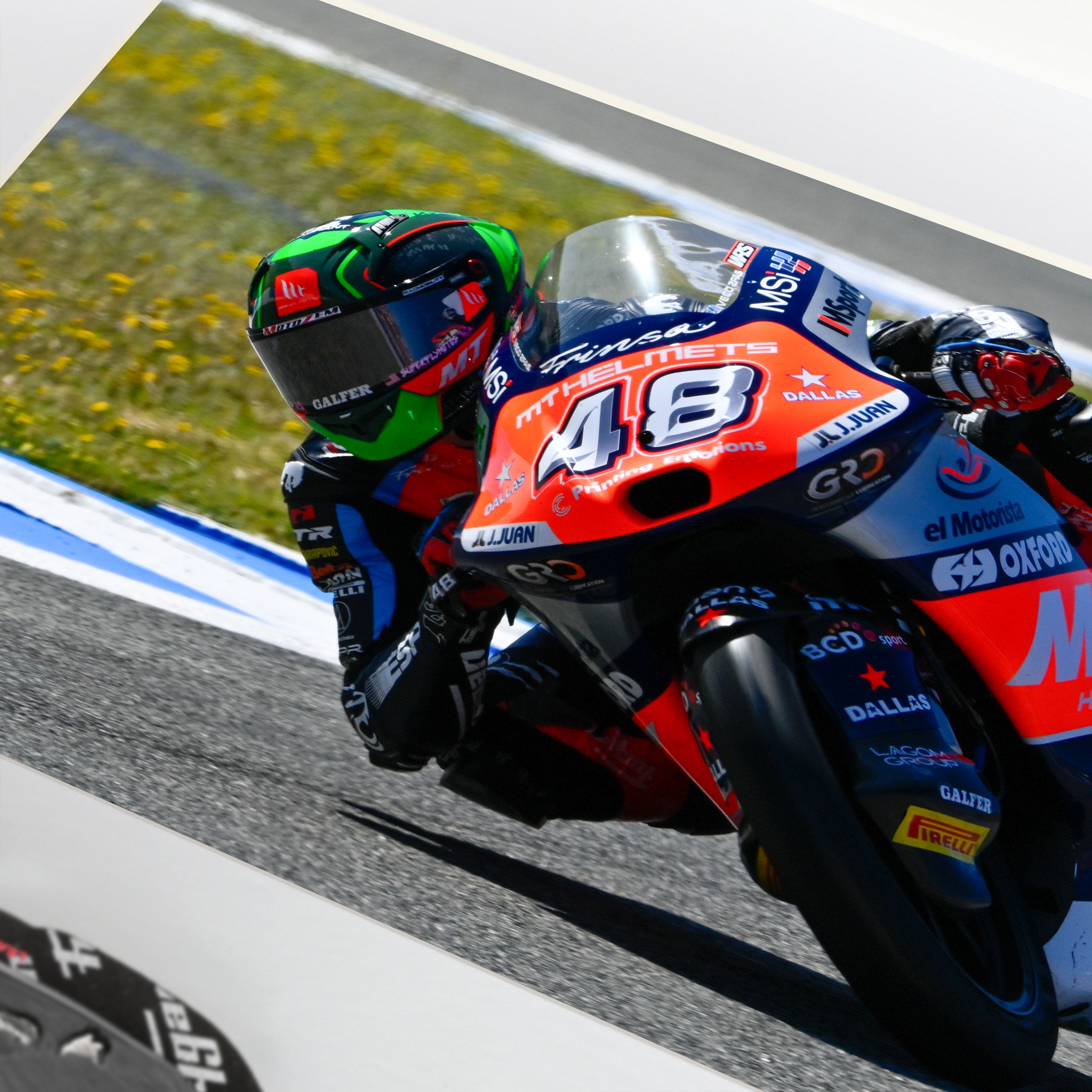 Ivan Ortola 2024 Signed Knee Slider – Spanish GP