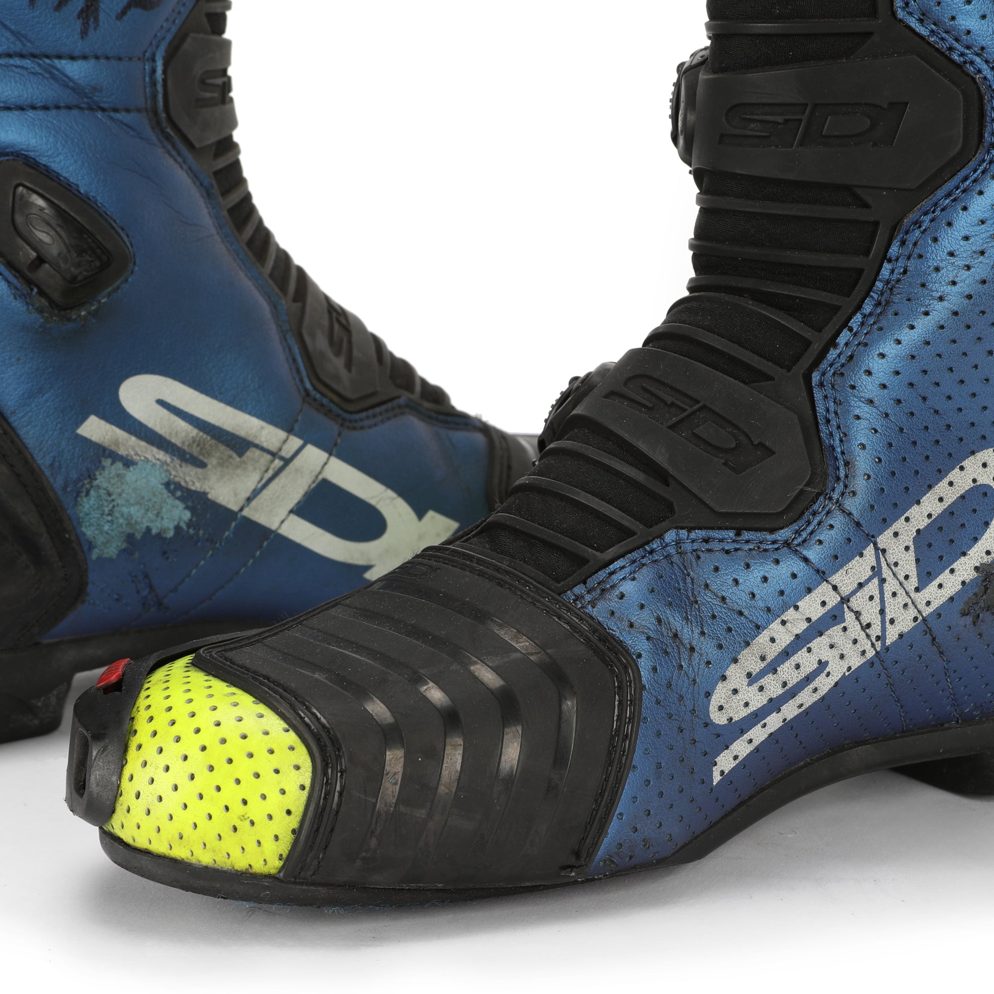 LOT 125 - Sylvain Guintoli Signed Race-Used Boots - 2019