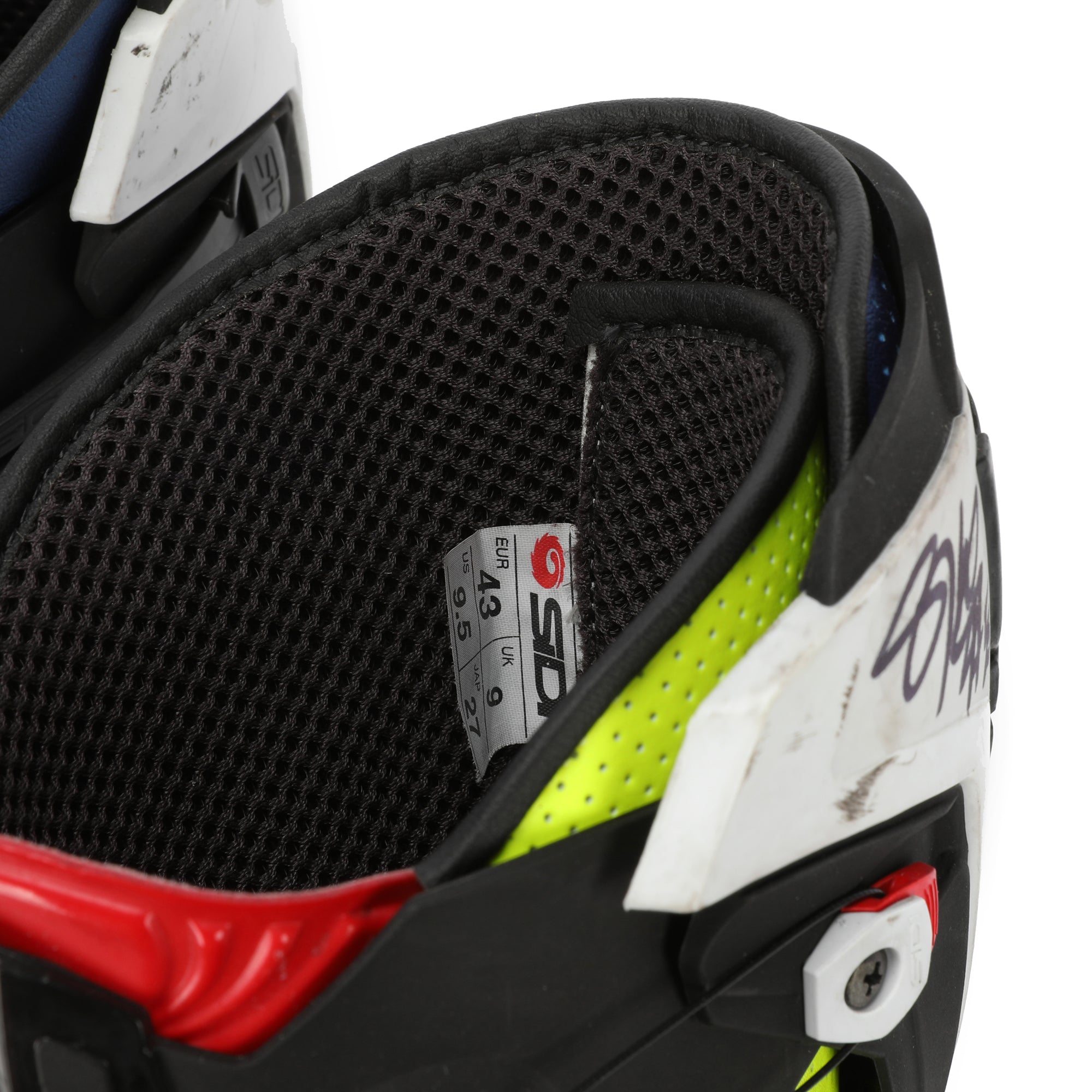 LOT 125 - Sylvain Guintoli Signed Race-Used Boots - 2019