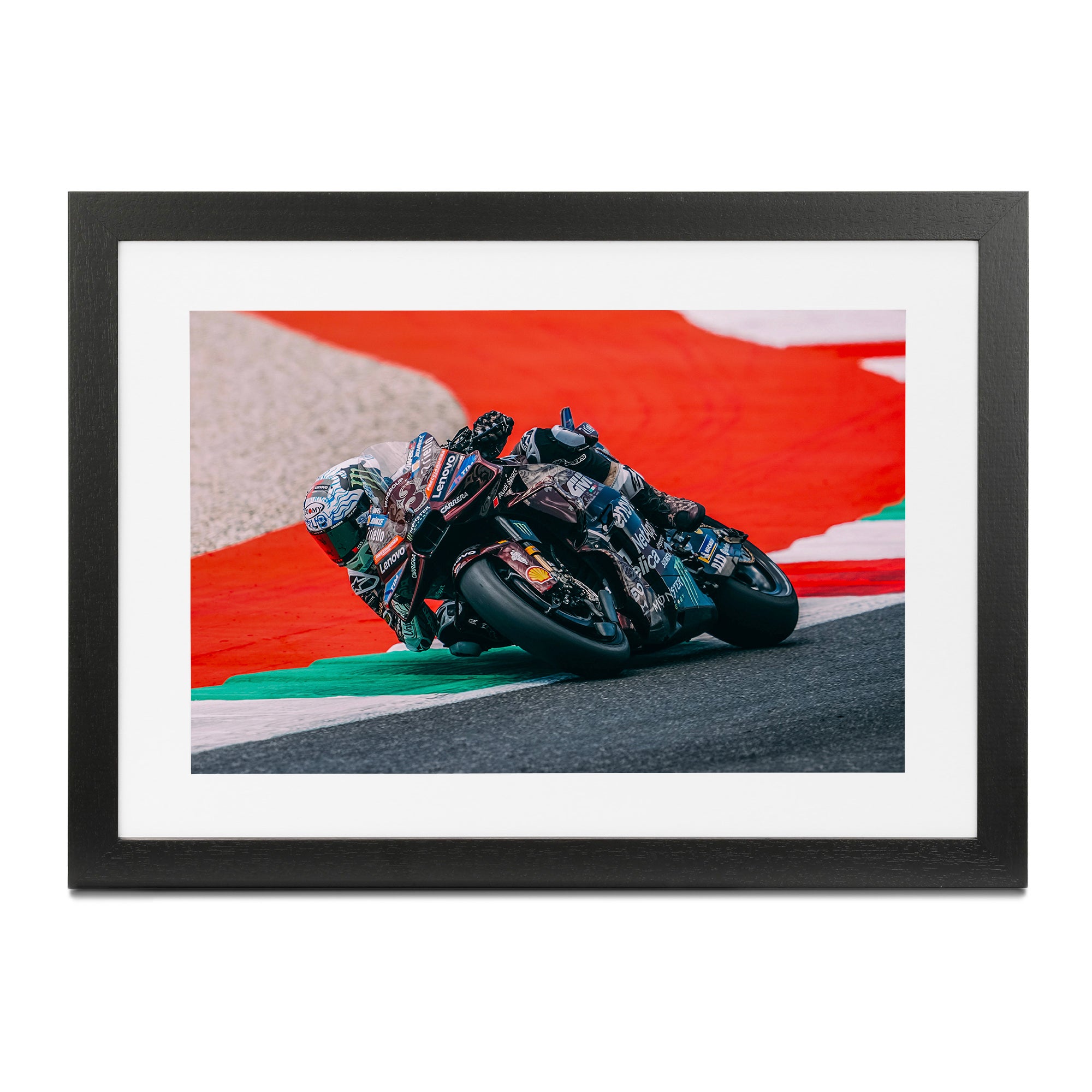 Francesco Bagnaia Ducati Lenovo Home Race Framed Print - Italy 2025