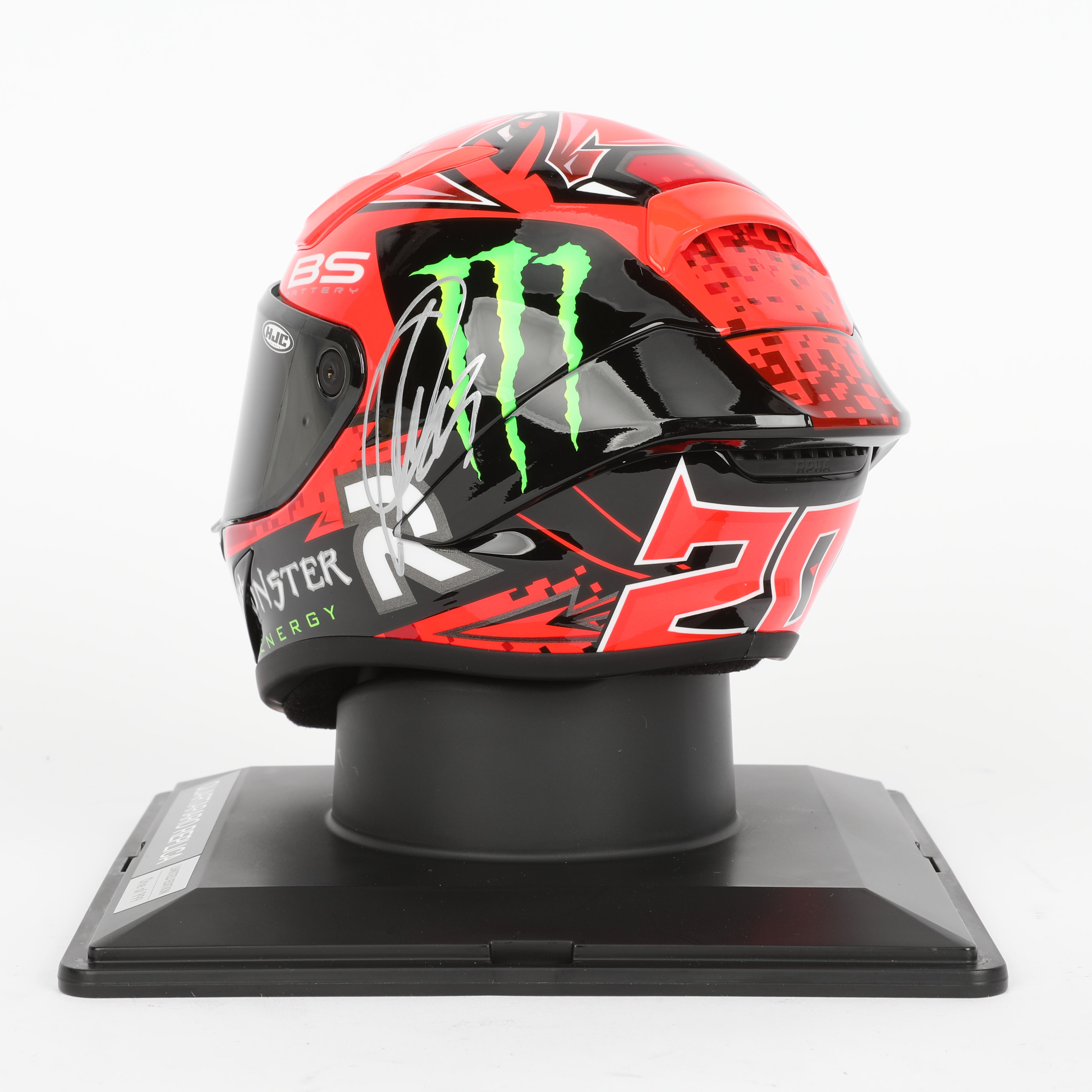 LOT 127 - Fabio Quartararo Signed Limited Edition 2023 Mini Helmet