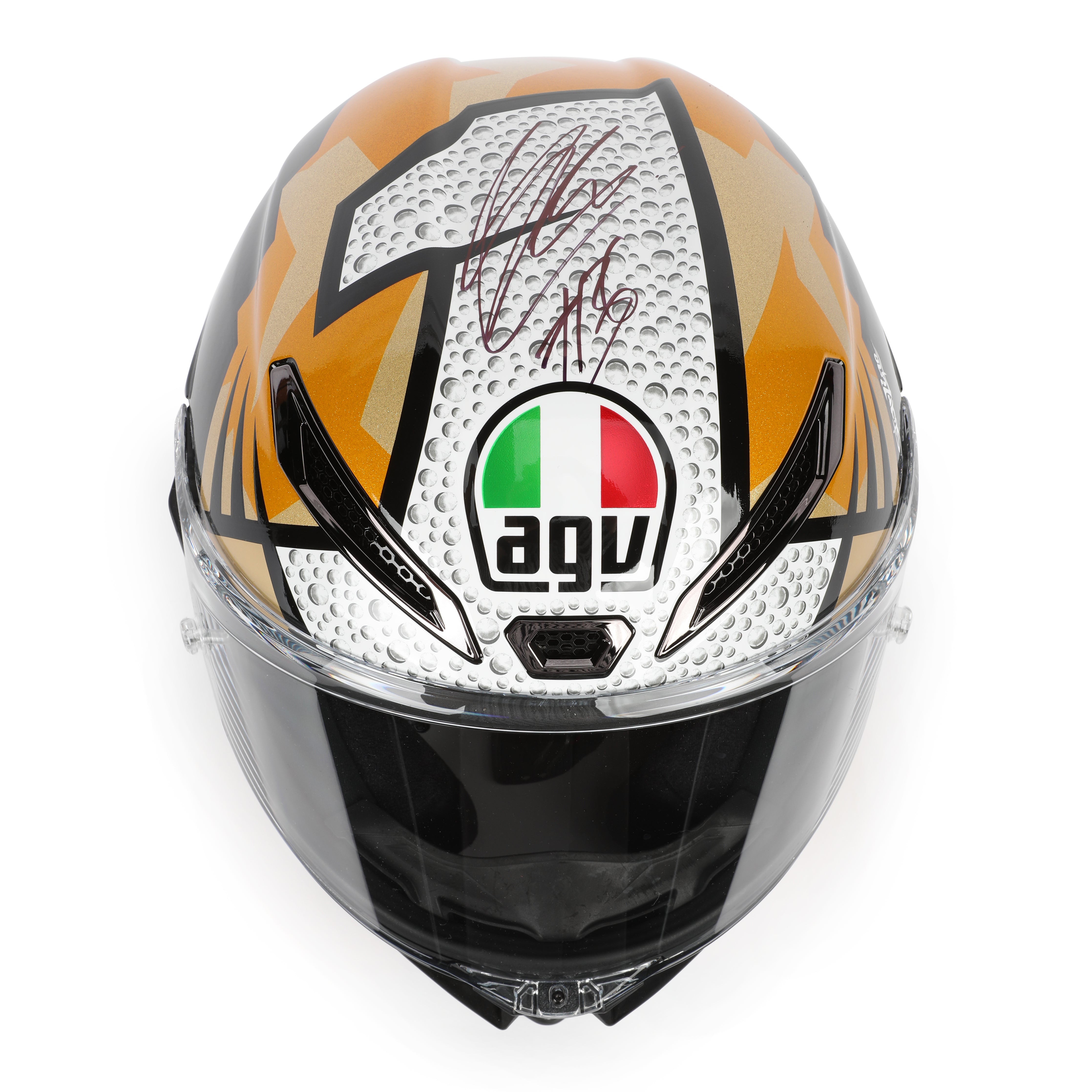 LOT 023 - Joan Mir 2020 Signed Limited Edition Pista World Championship Replica Helmet