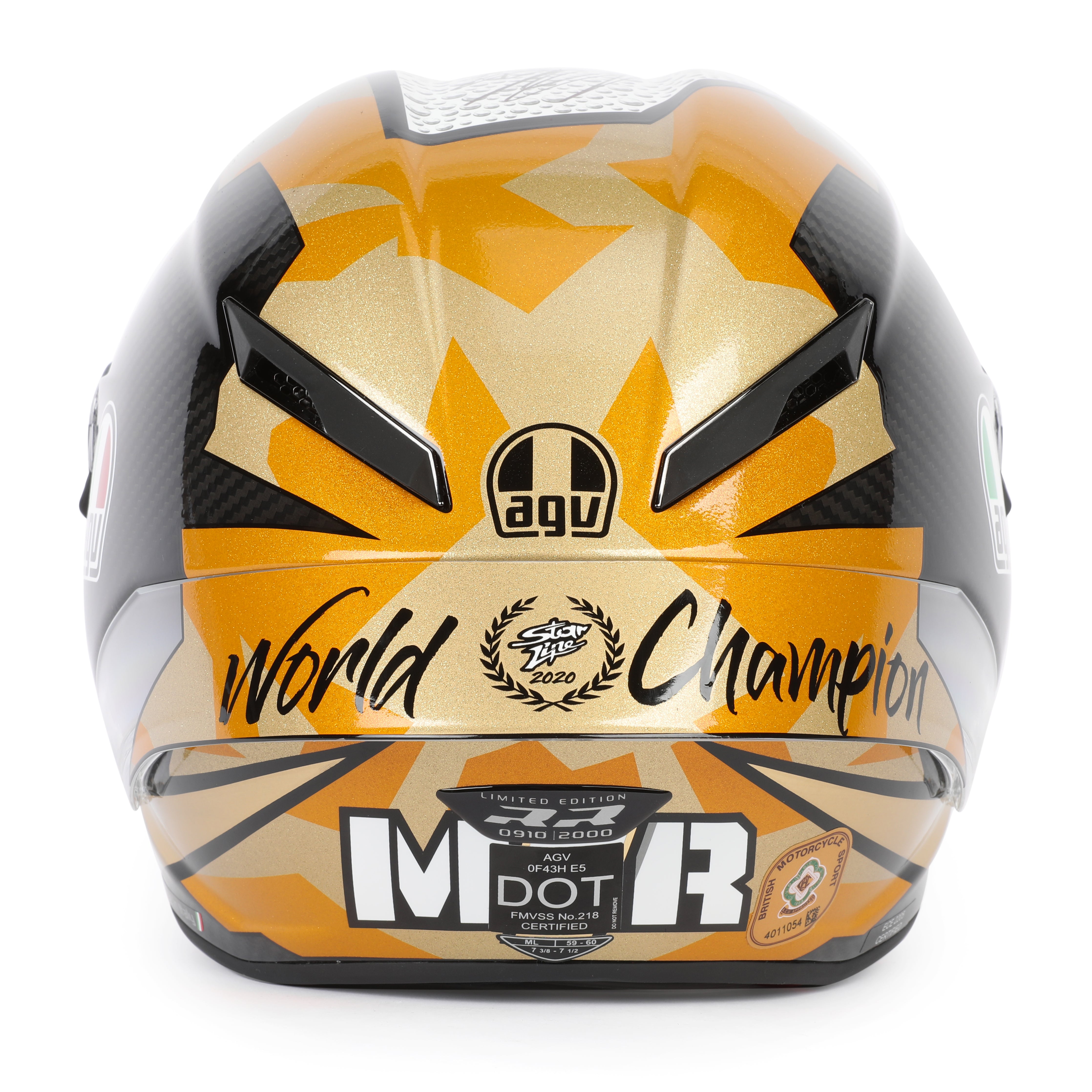 Joan Mir 2020 Signed Limited Edition Pista World Championship Replica Helmet