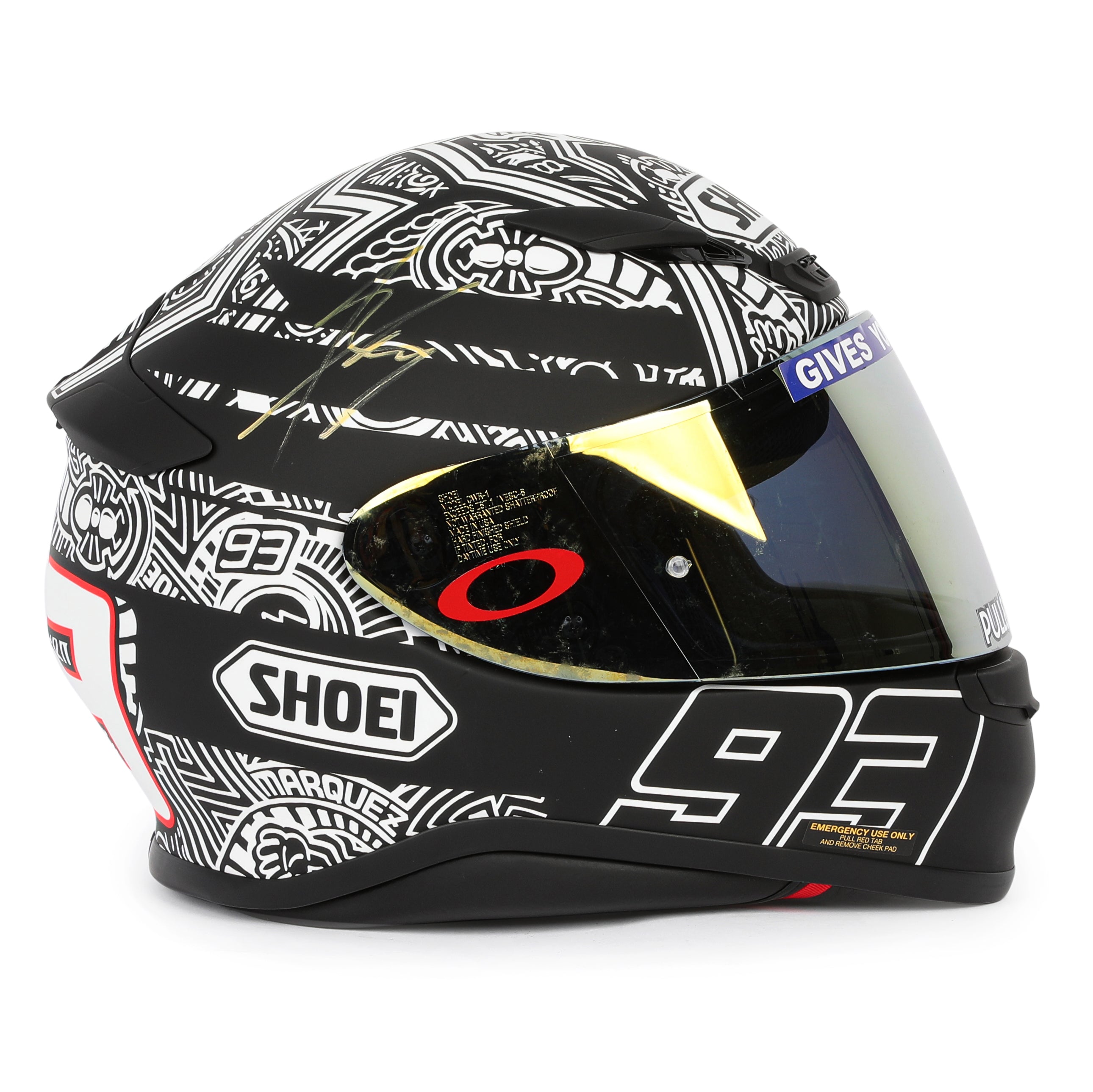 Marc Márquez #93 Signed Shoei Replica Helmet