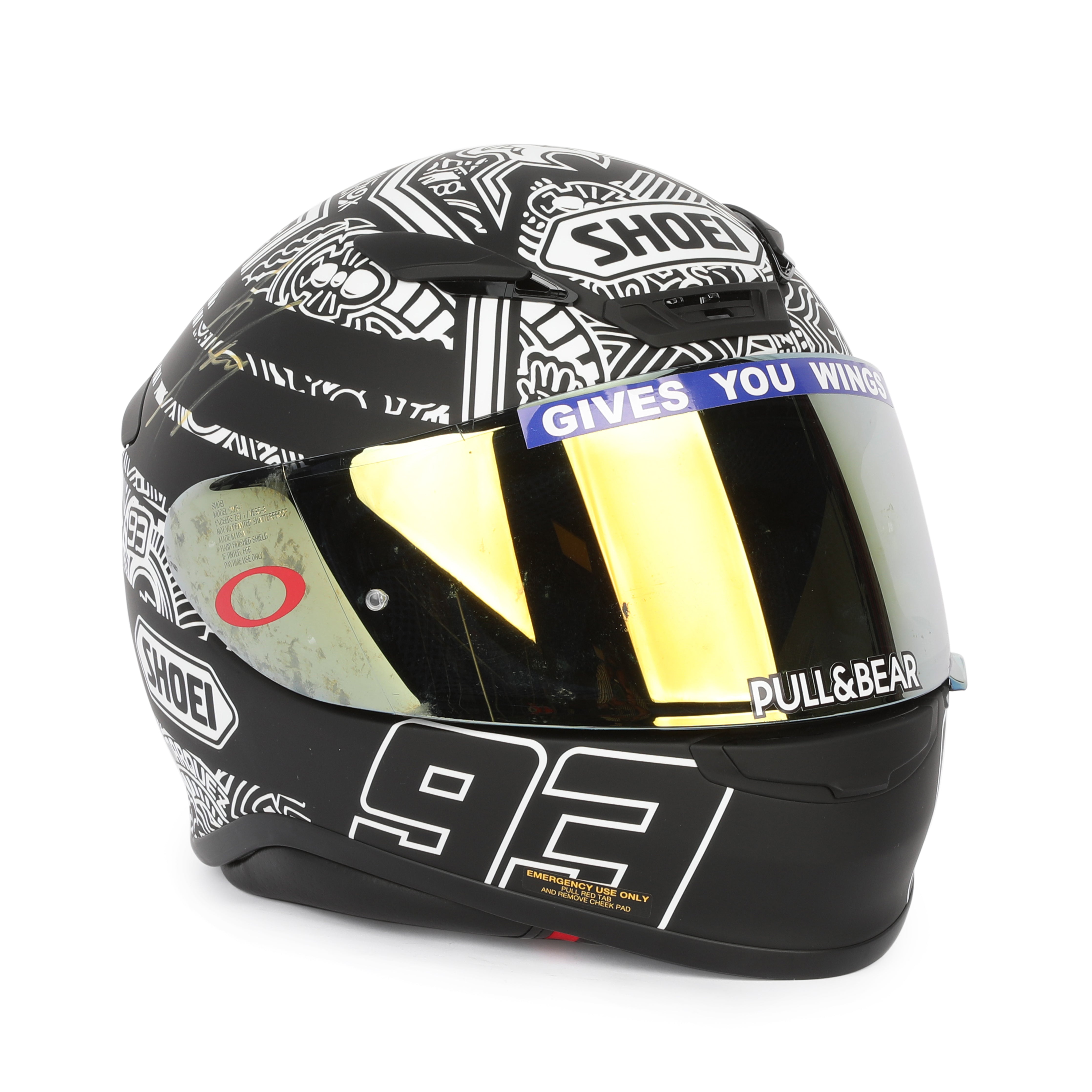 LOT 022 - Marc Márquez #93 Signed Shoei Replica Helmet