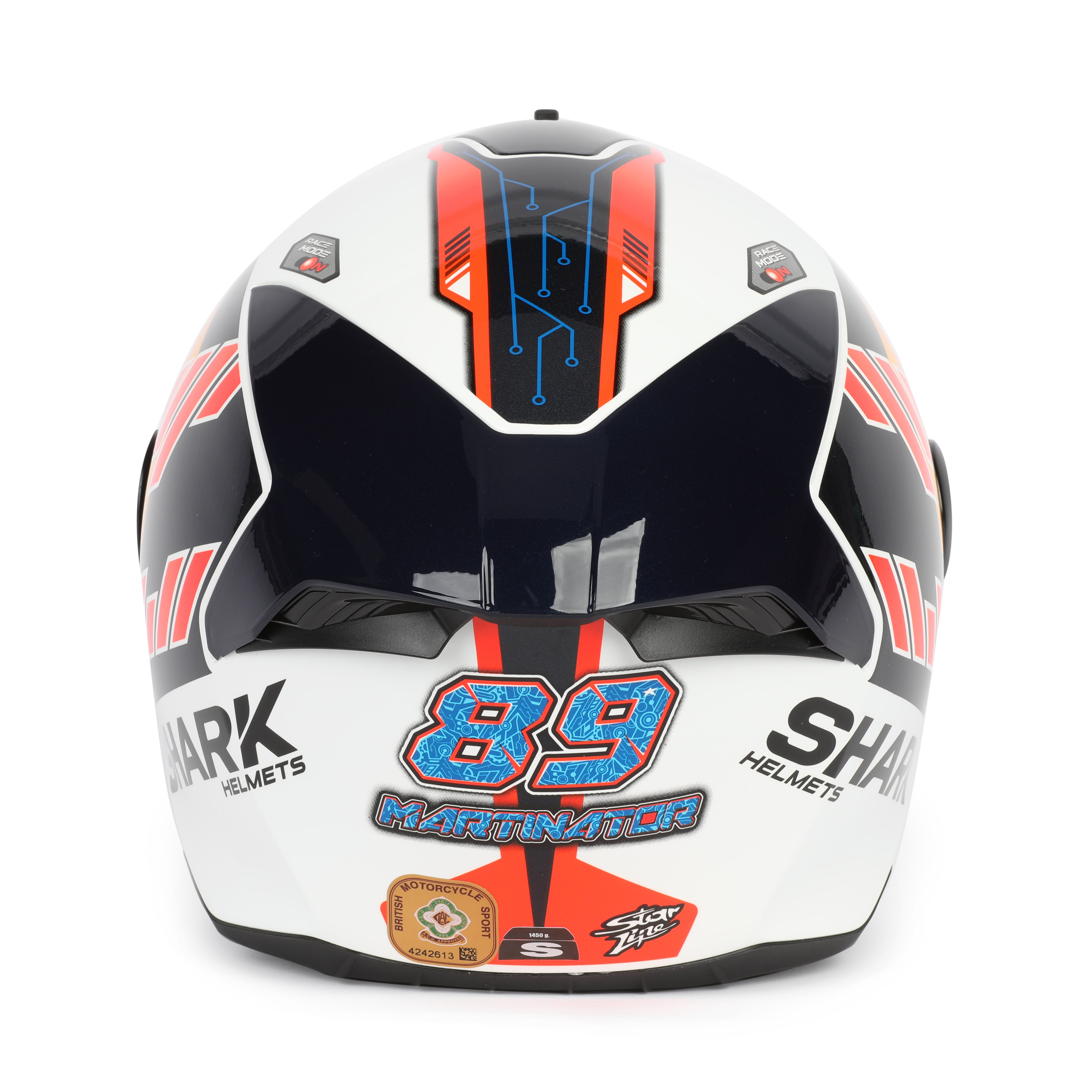 Jorge Martin 2024 Signed #89 Shark D-SKWAL 2 Replica Helmet
