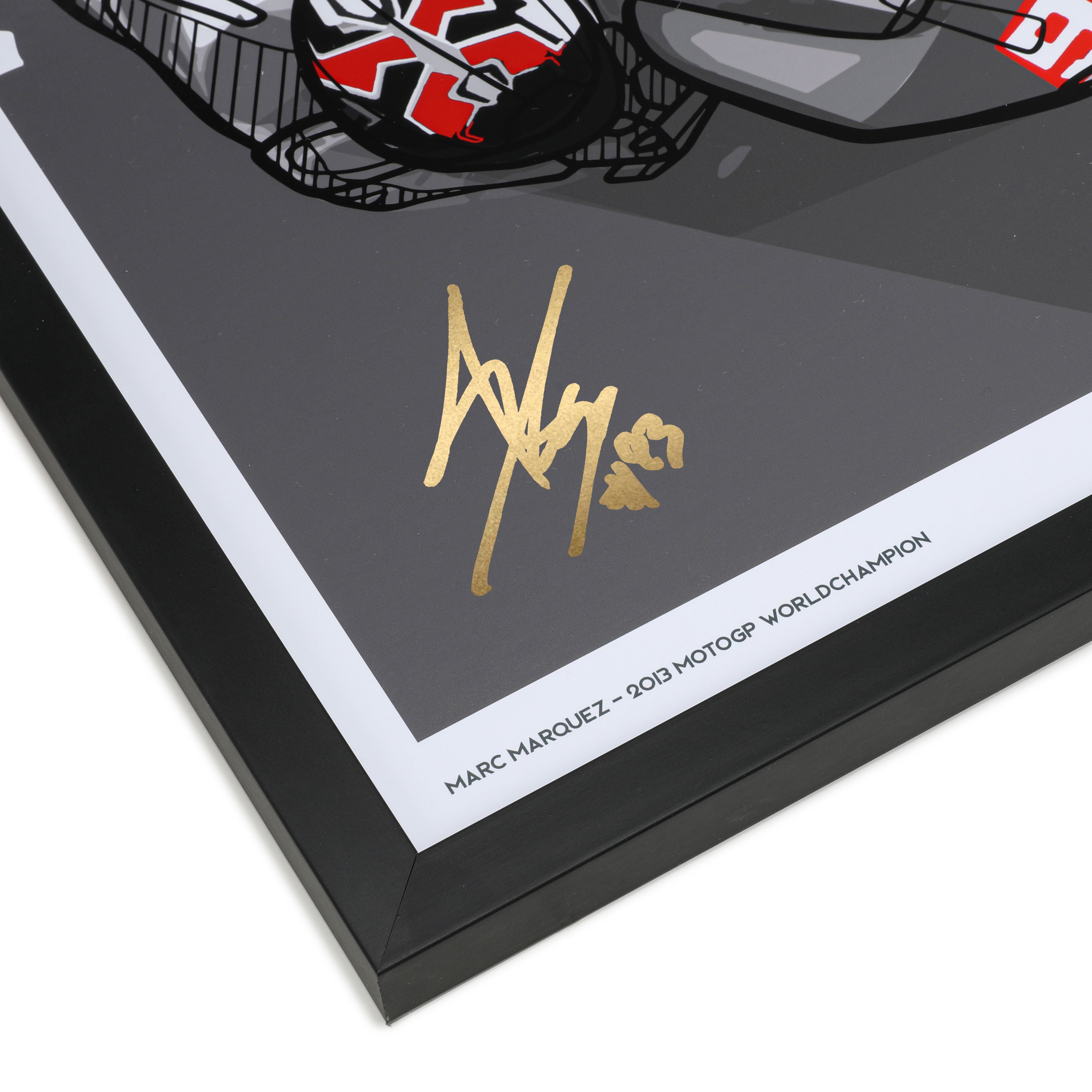 Marc Marquez Signed Limited Edition 2013 Title Print - MM93 x Dave Designs